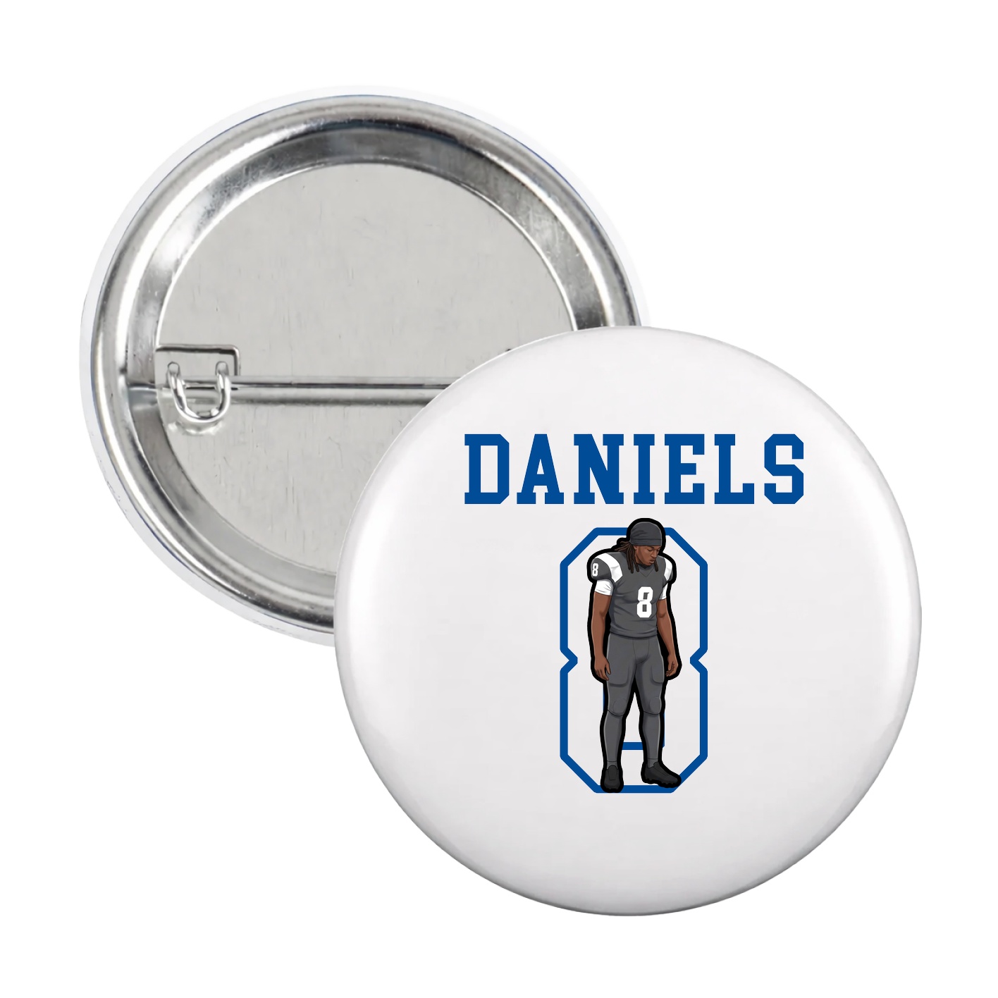 Game Day Button — Shirsey in White