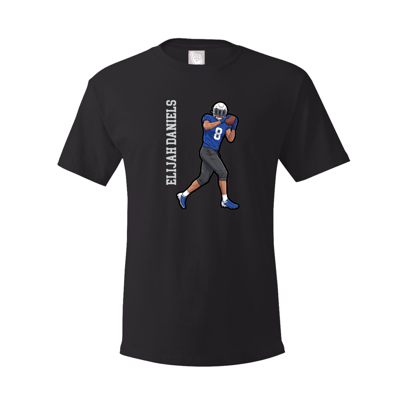 Tee — Name Vertical in Black