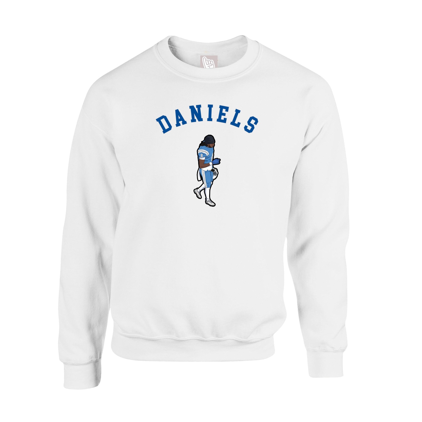 Fleece Crew — Shirsey Arch in White