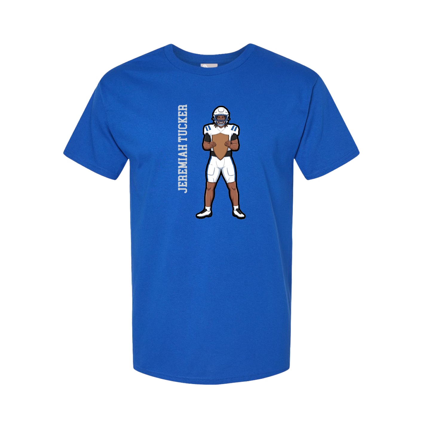 Tee — Name Vertical in Royal