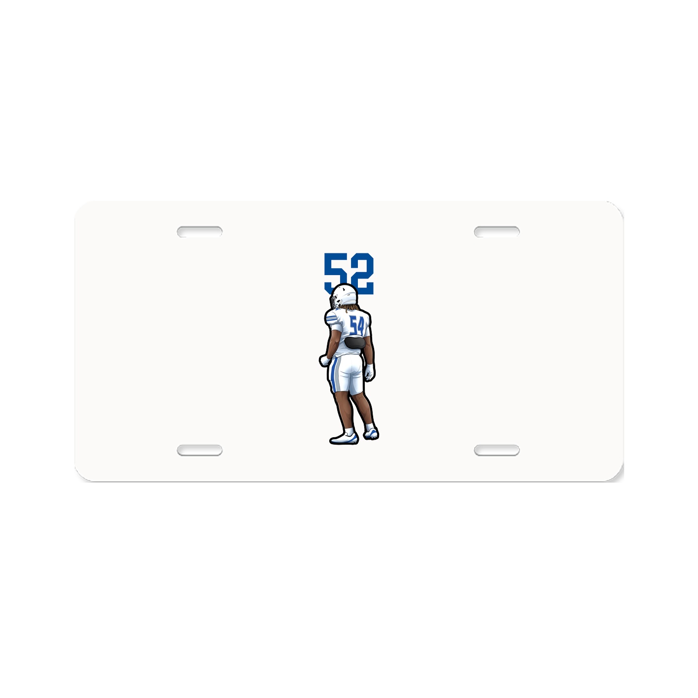 License Plate — Number Top in Classic