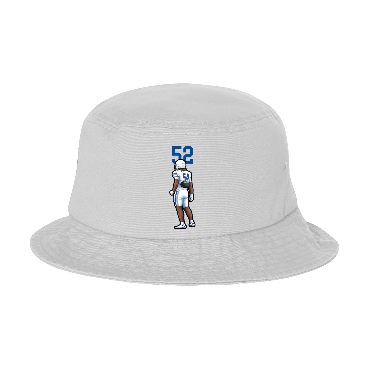 Bucket Cap — Number Top in White