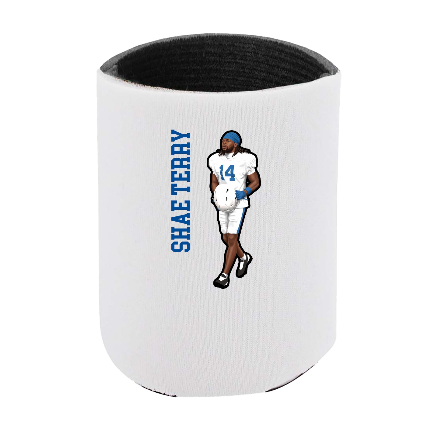 Can Holder — Name Vertical in White