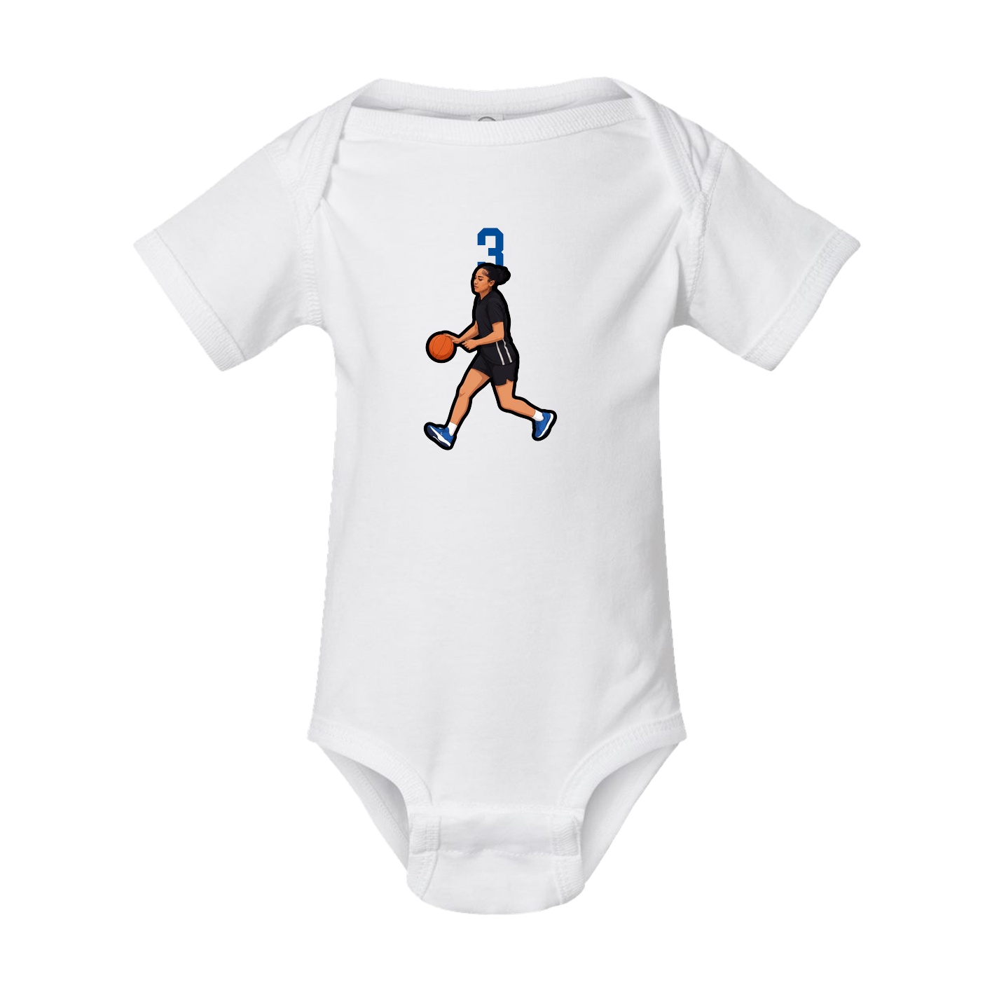 Baby Onesie — Number Top in White