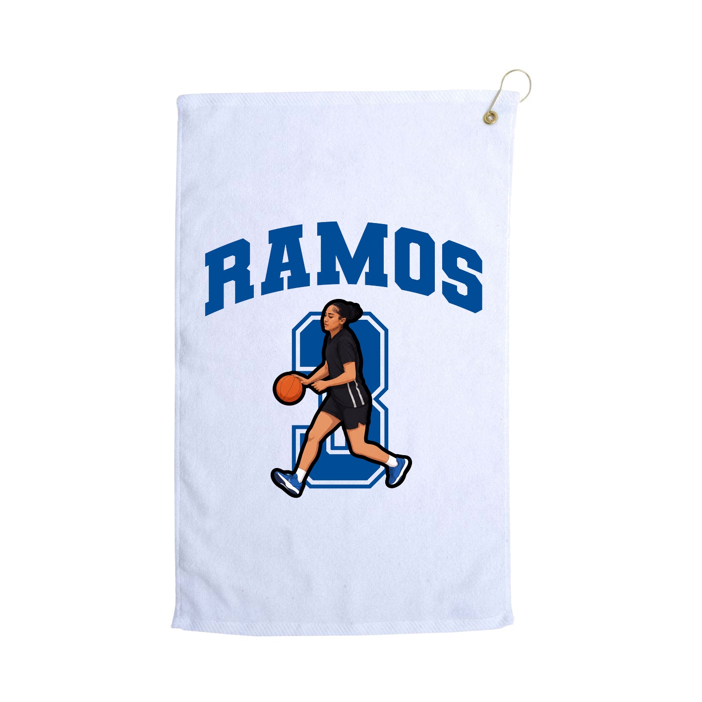 Golf Towel — Number in White