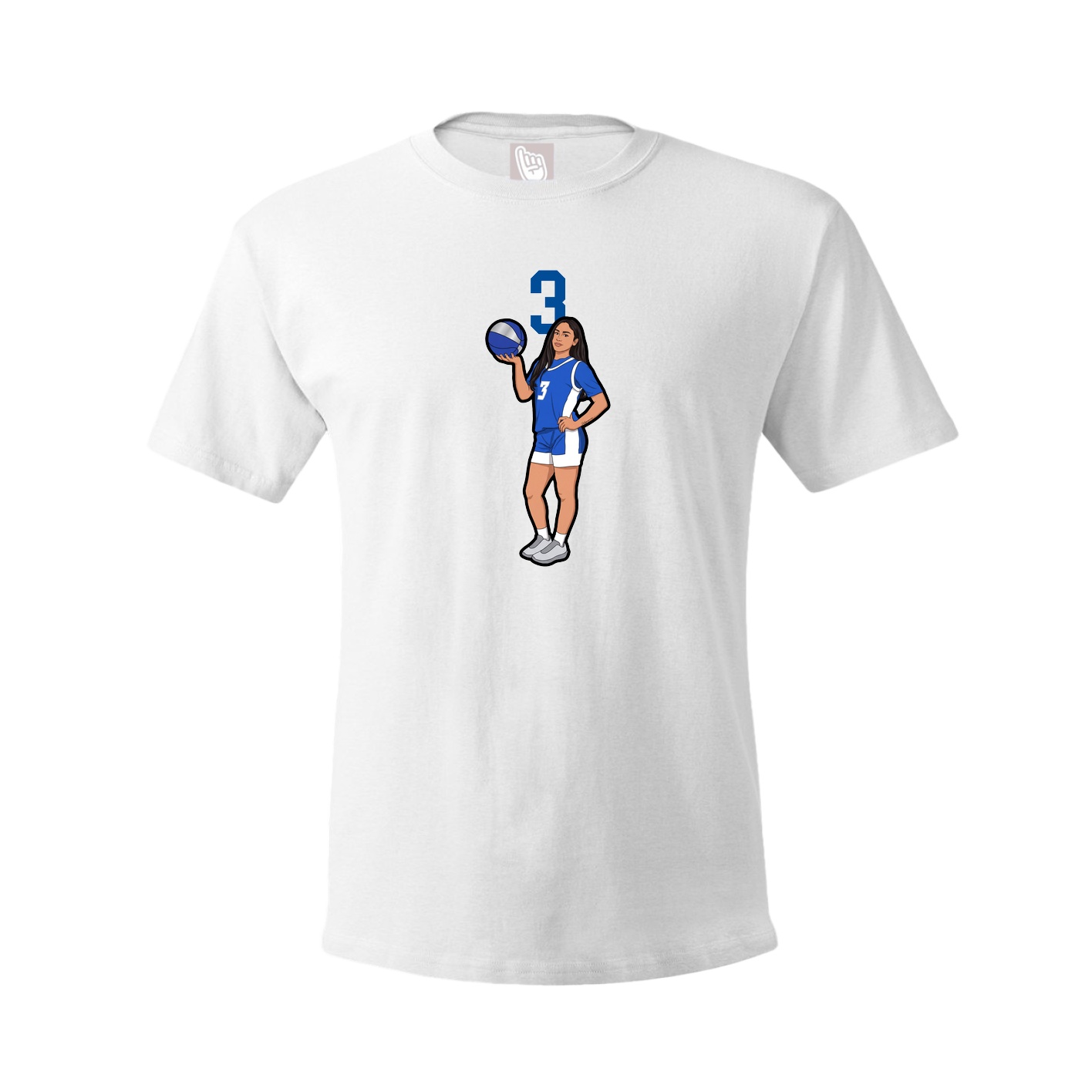 Tee — Number Top in White