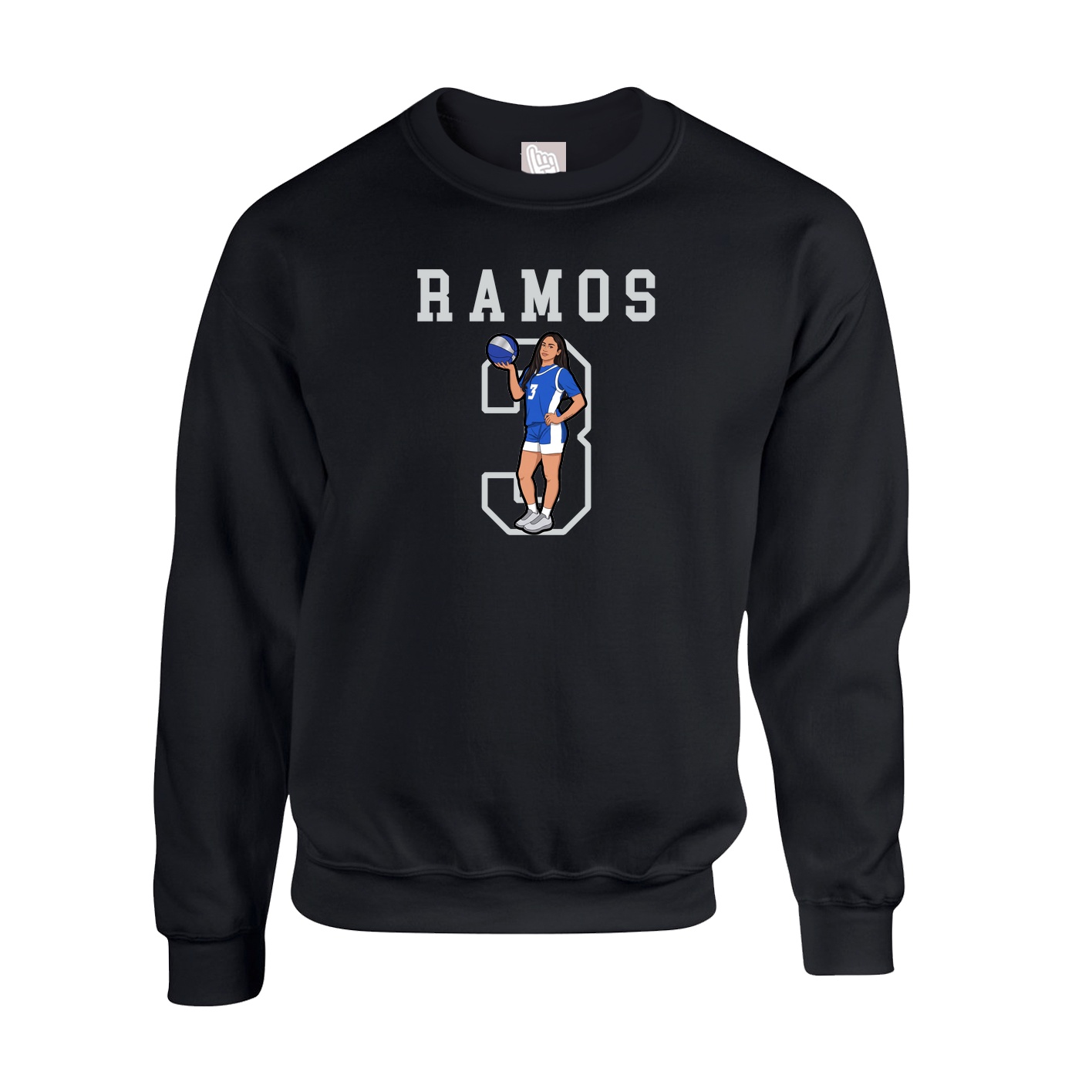 Fleece Crew — Shirsey in Black