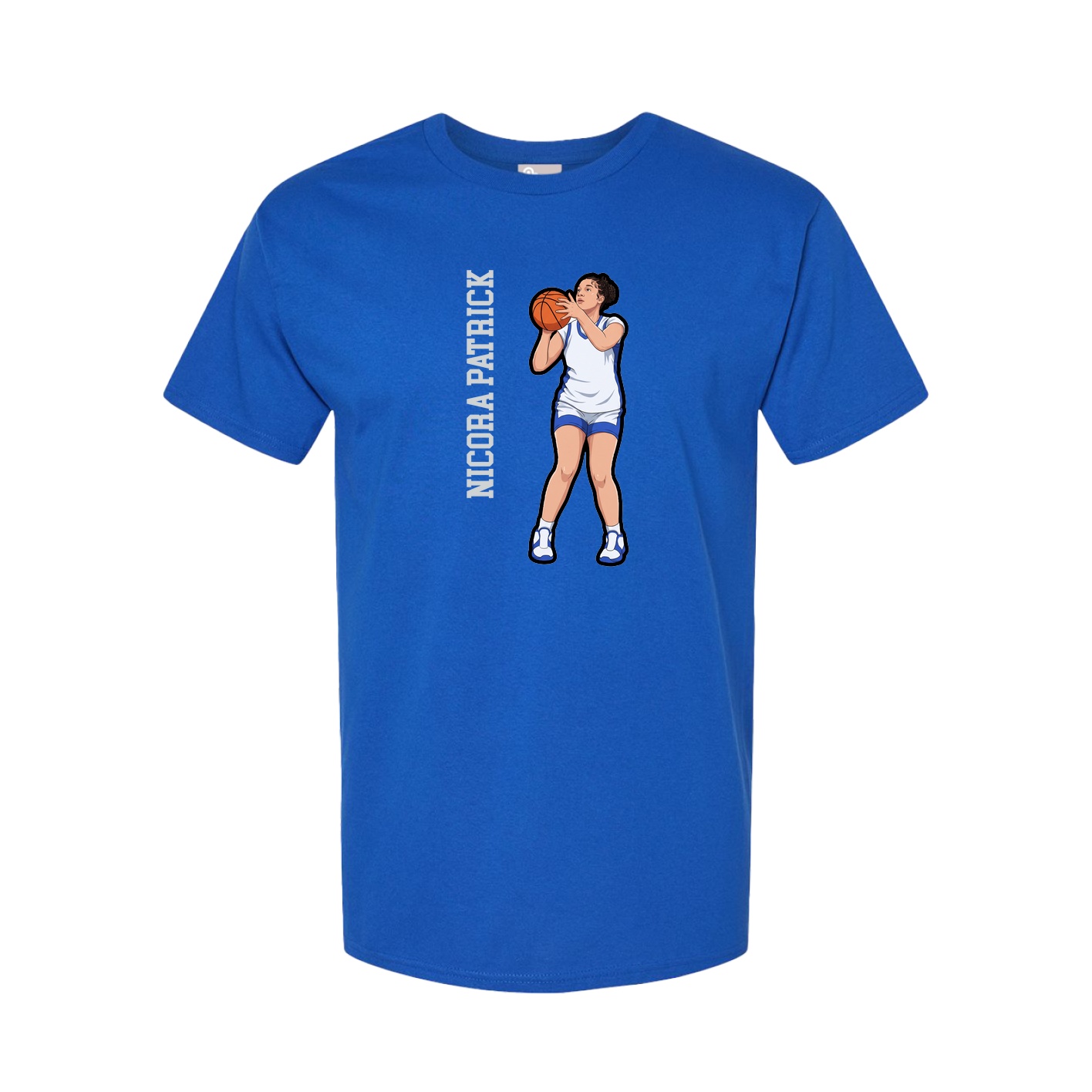 Tee — Name Vertical in Royal