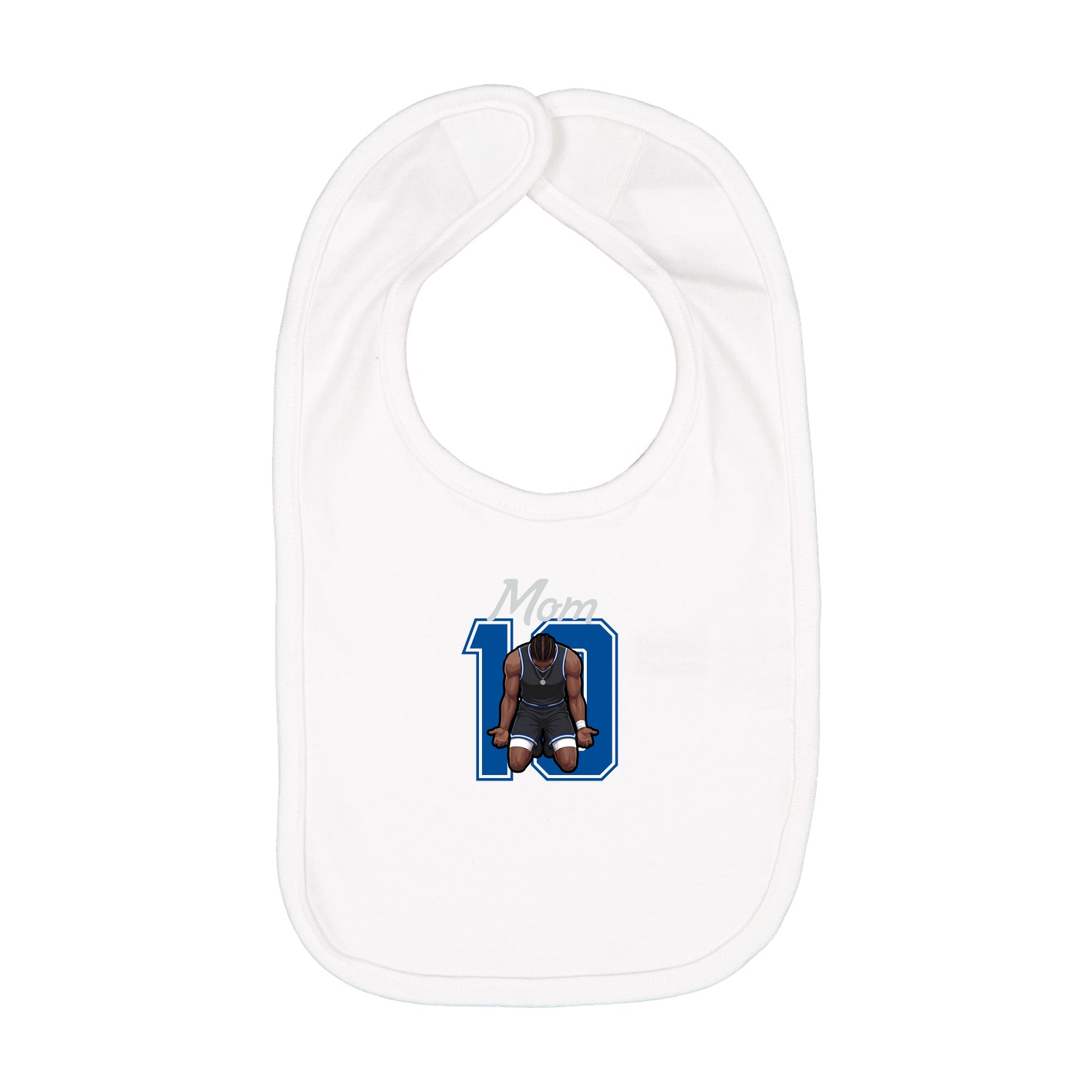 Infant Bib — Mothers Day Shirsey in White