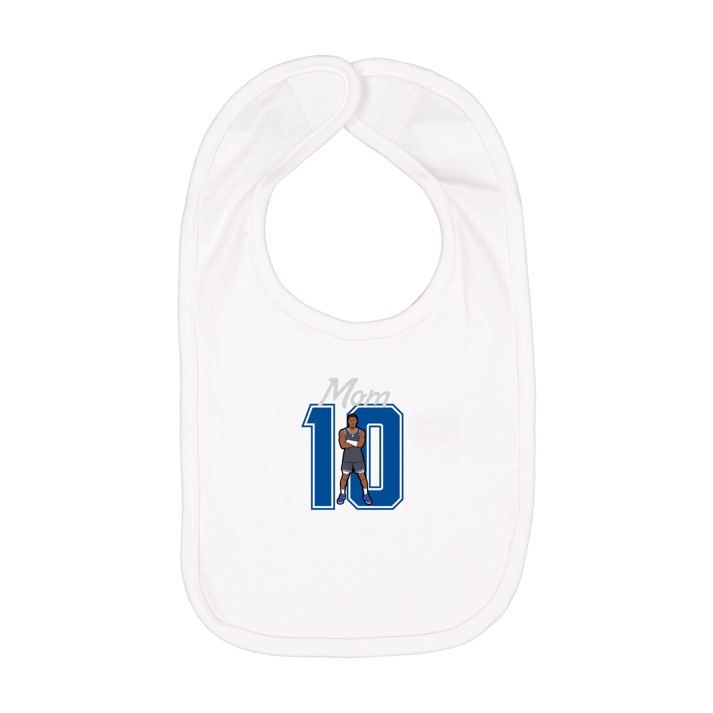 Infant Bib — Mothers Day Shirsey in White