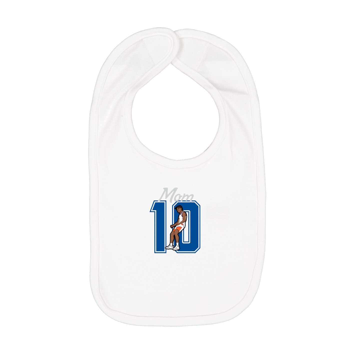Infant Bib — Mothers Day Shirsey in White