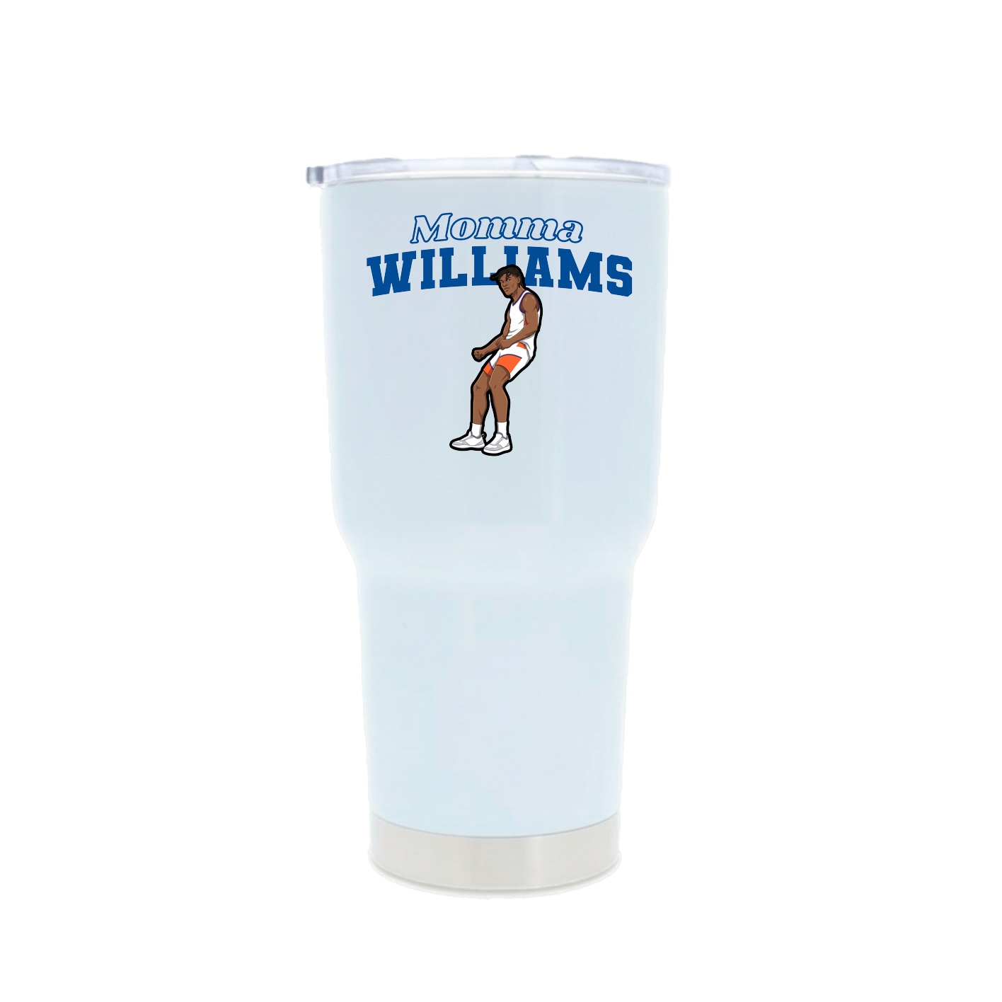 30oz Stainless Steel Tumbler — Mothers Day Block in White