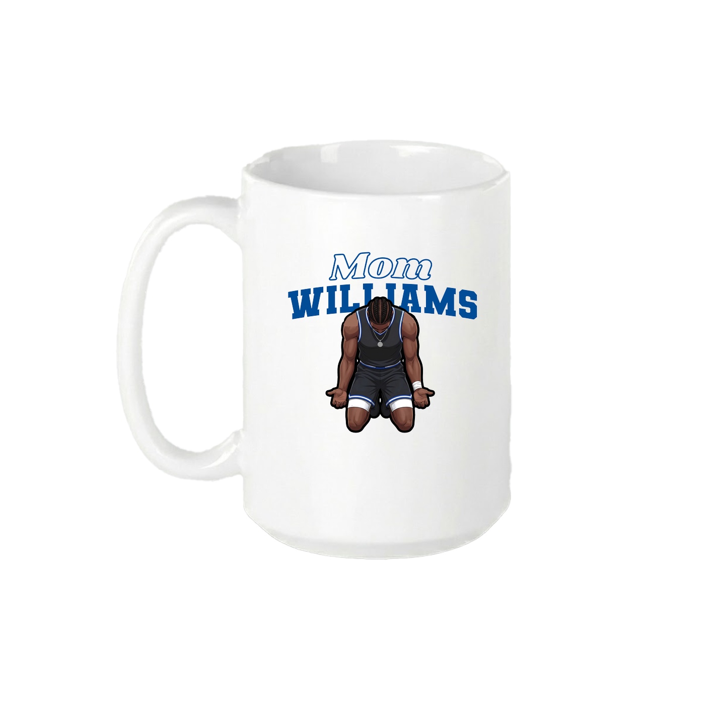 15oz Coffee Mug — Mothers Day Block in White