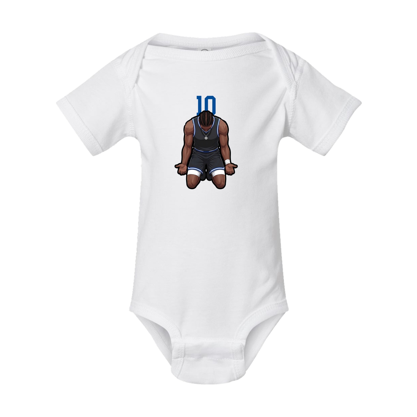 Baby Onesie — Number Top in White