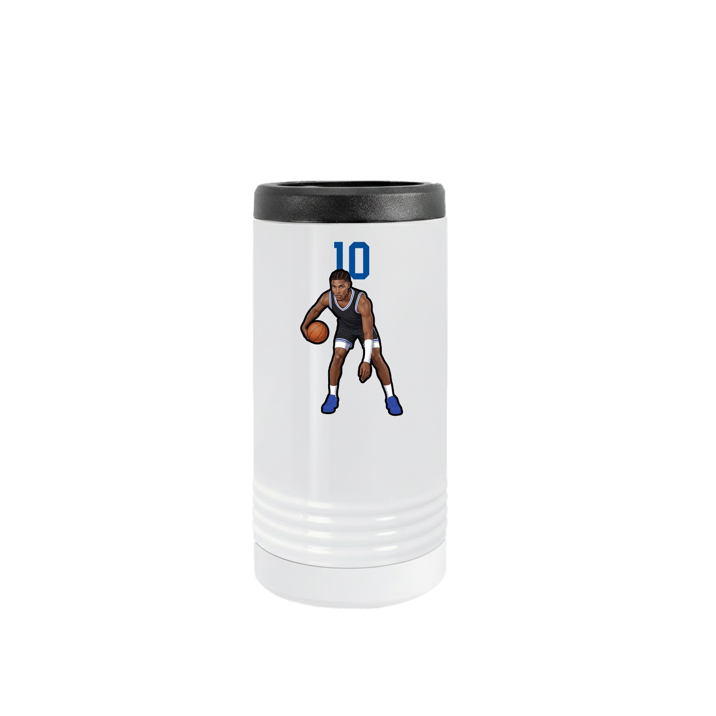 Slim Beverage Holder — Number Top in White
