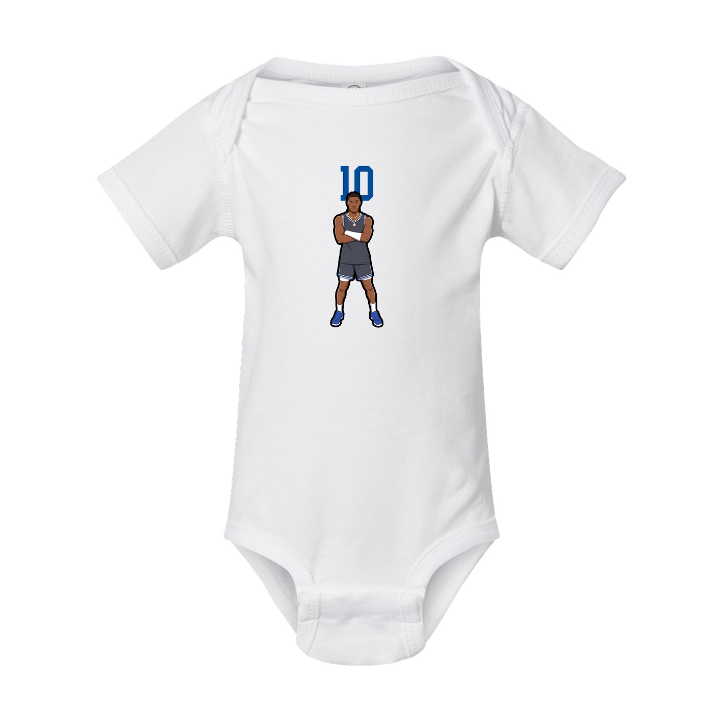 Baby Onesie — Number Top in White