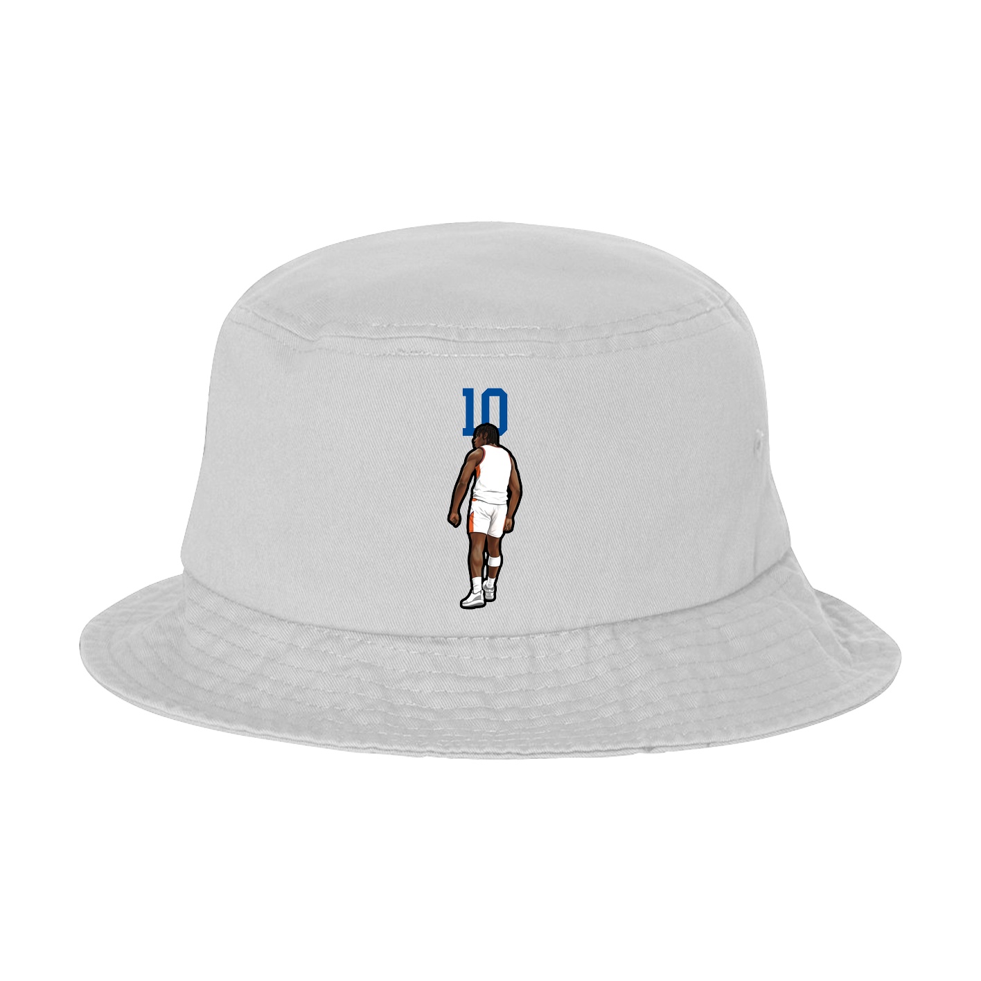 Bucket Cap — Number Top in White