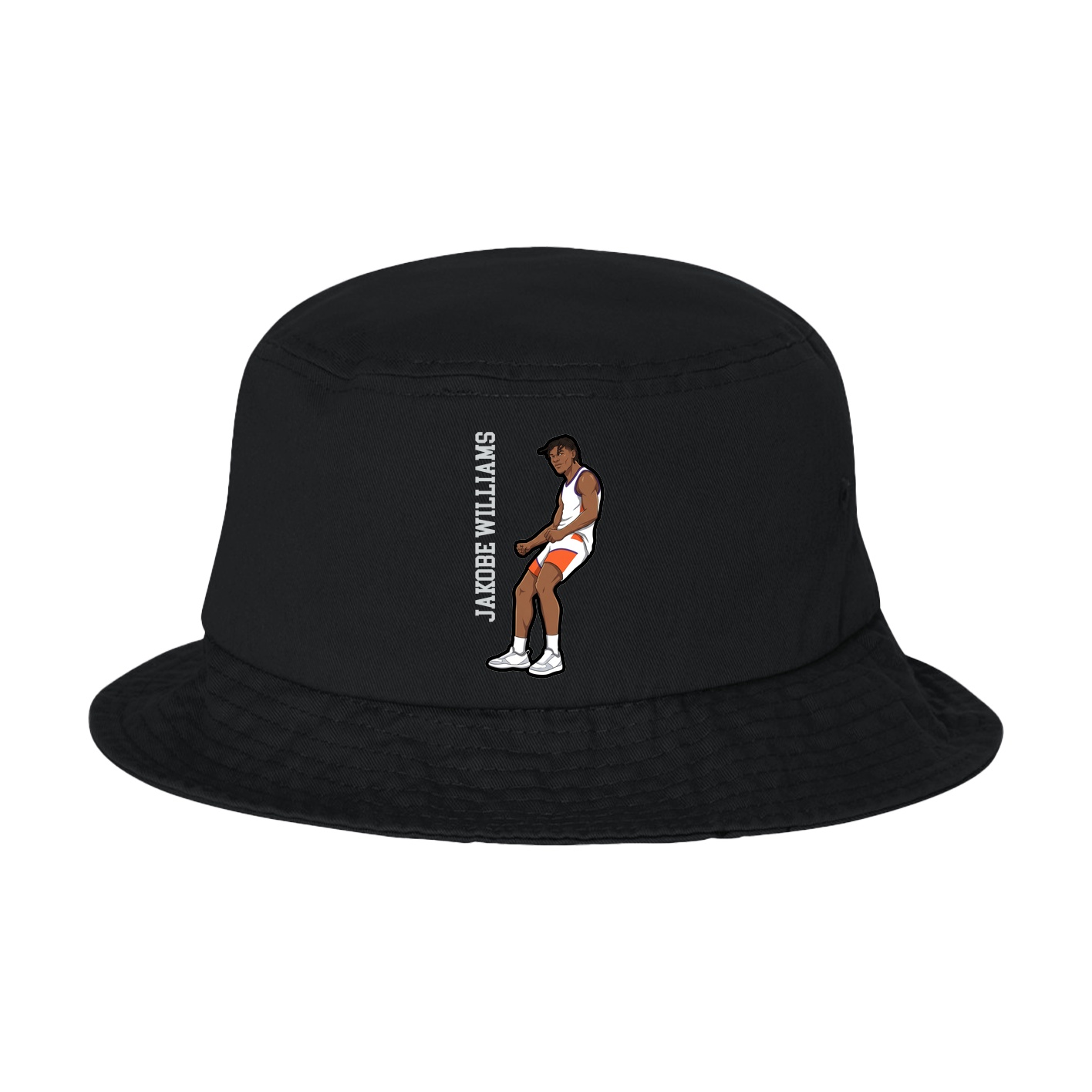 Bucket Cap — Name Vertical in Black
