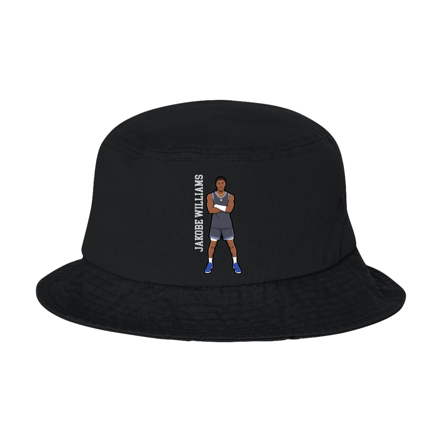 Bucket Cap — Name Vertical in Black