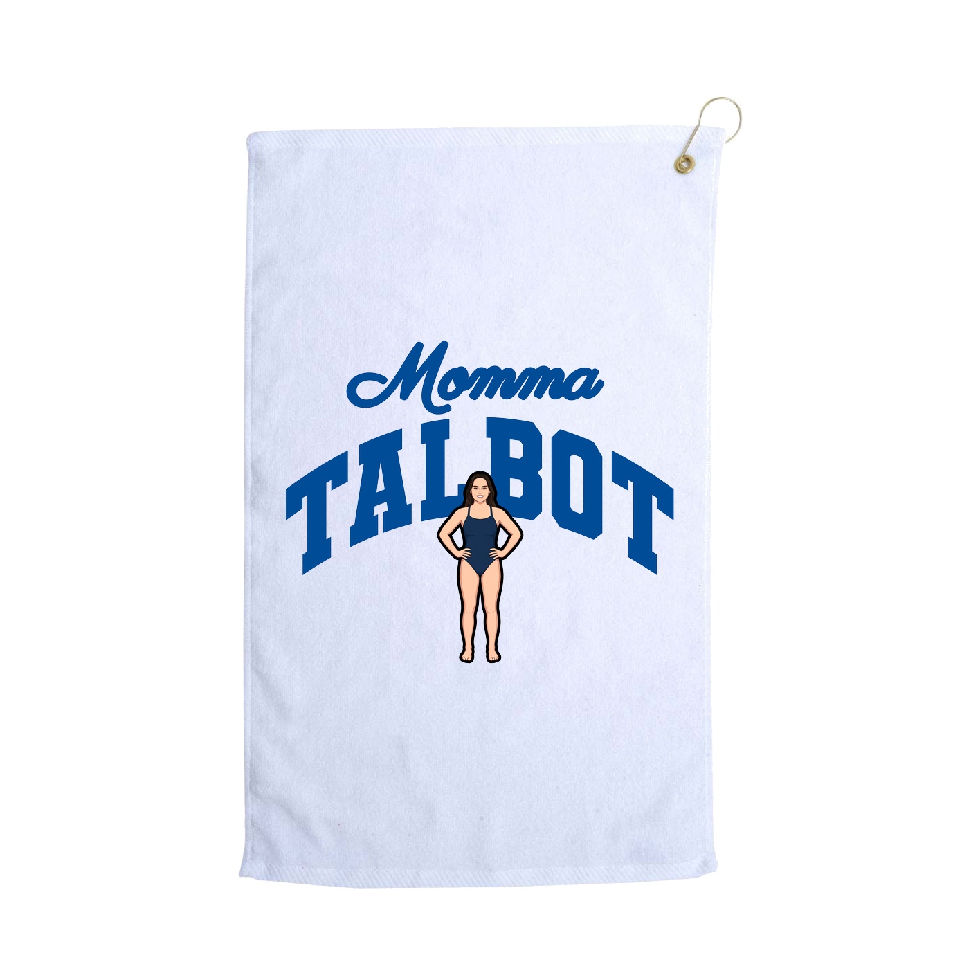 Golf Towel — Mothers Day Arch in White