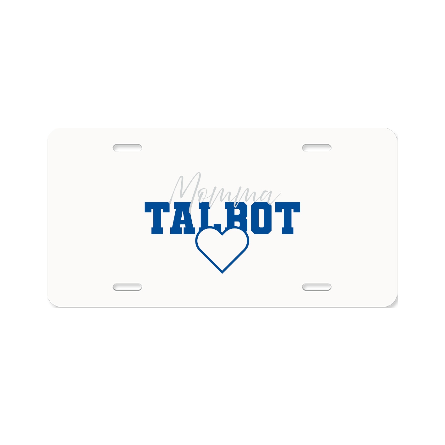 License Plate — Mothers Day Heart in Classic