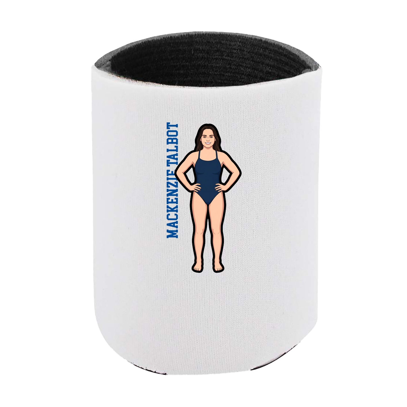 Can Holder — Name Vertical in White
