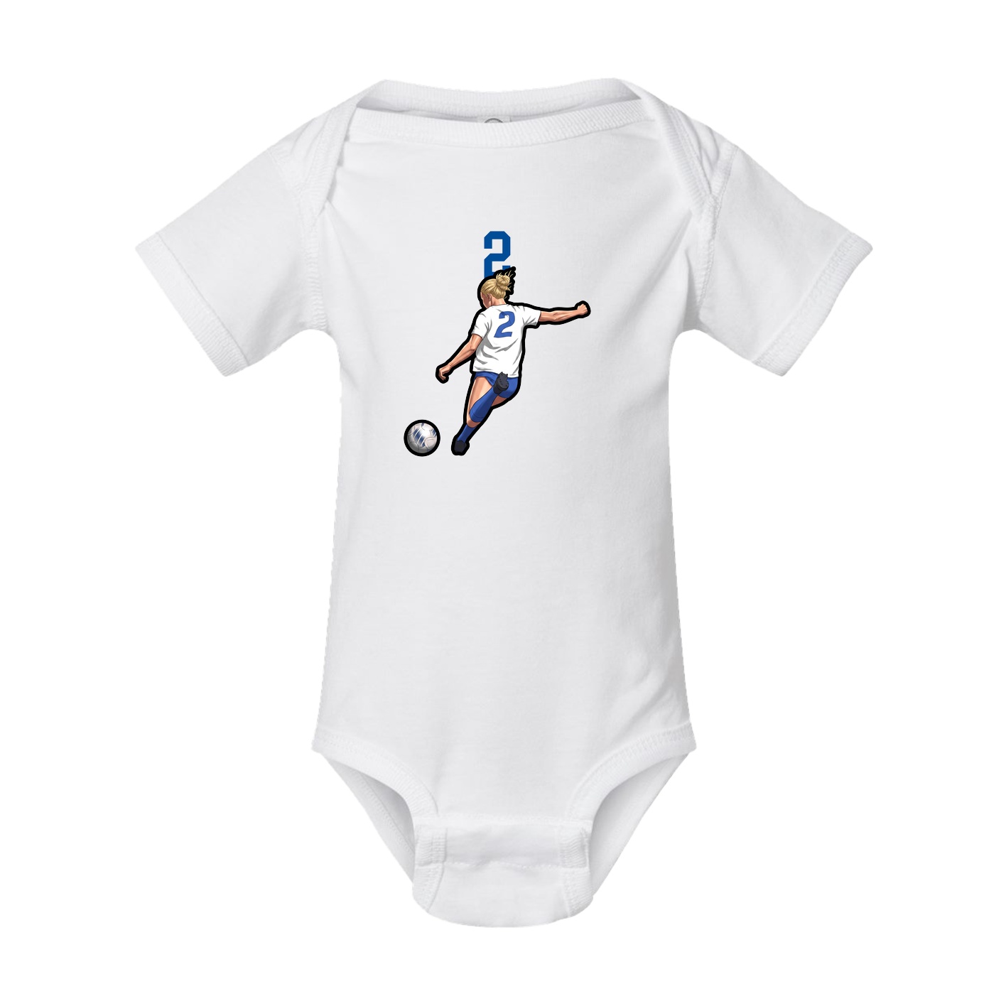 Baby Onesie — Number Top in White