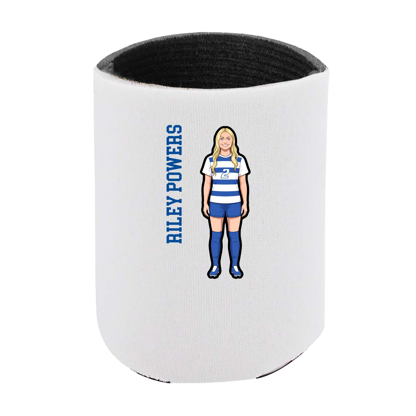 Can Holder — Name Vertical in White