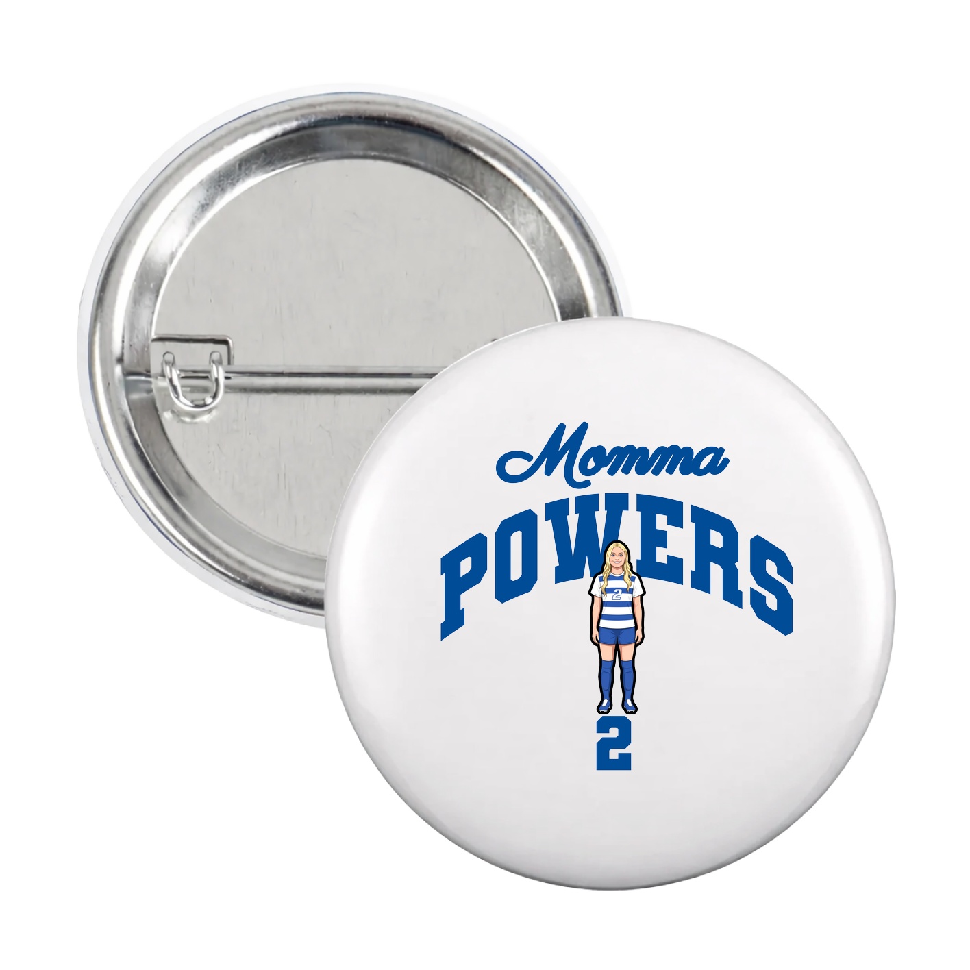 Game Day Button — Mothers Day Arch in White
