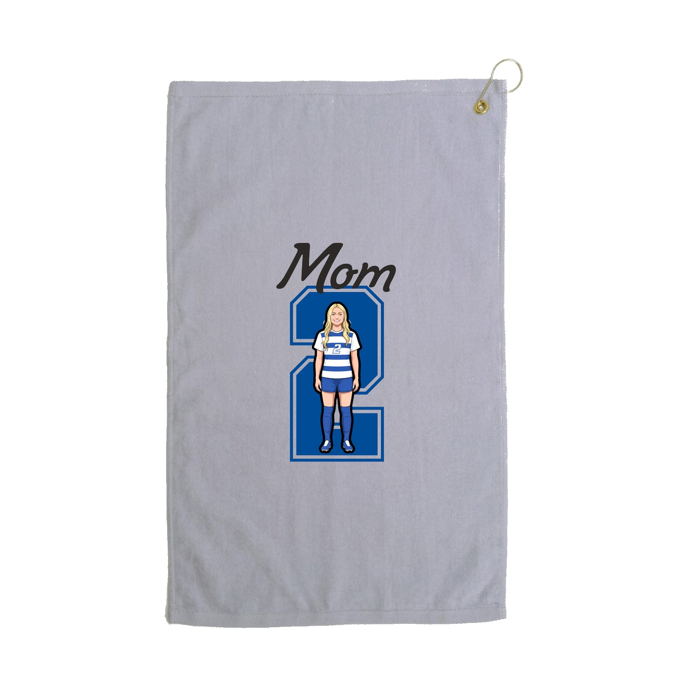 Golf Towel — Mothers Day Shirsey in Grey