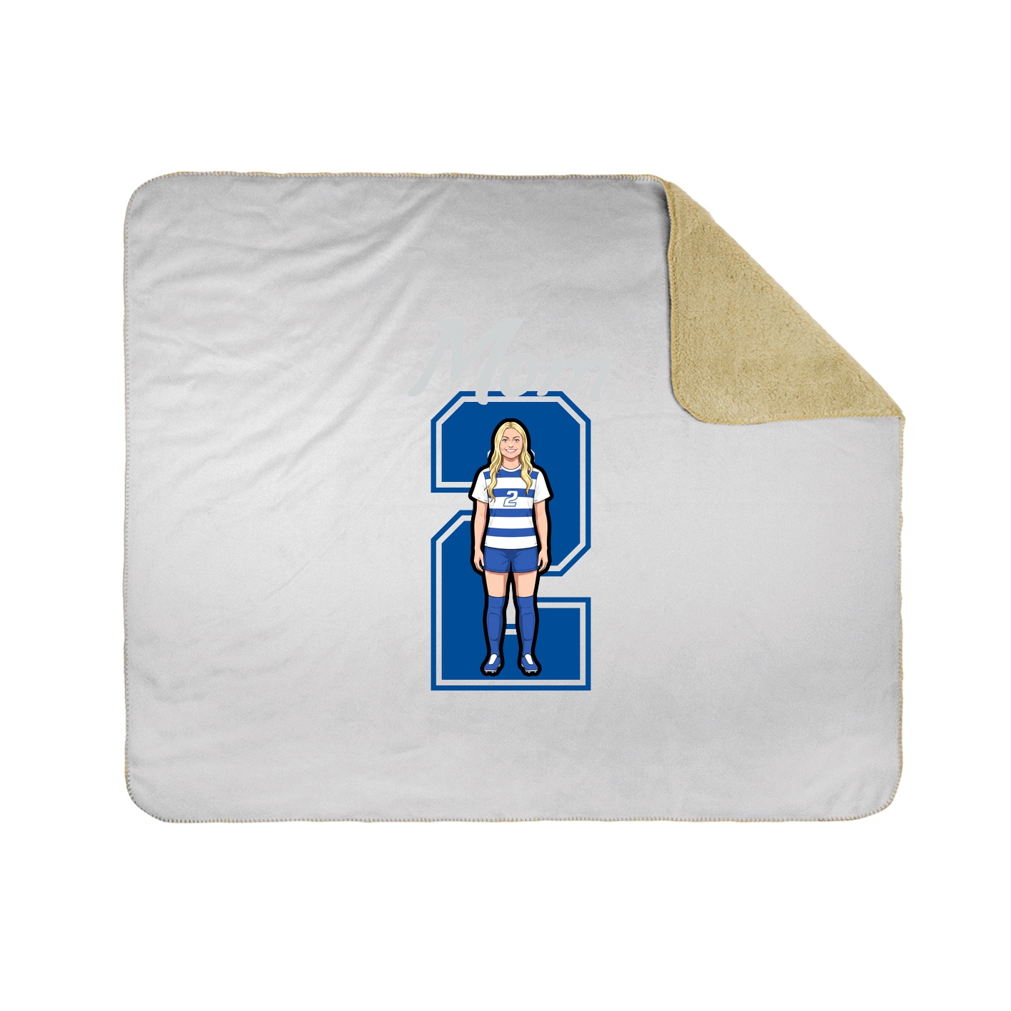 Throw Blanket — Mothers Day Shirsey in White