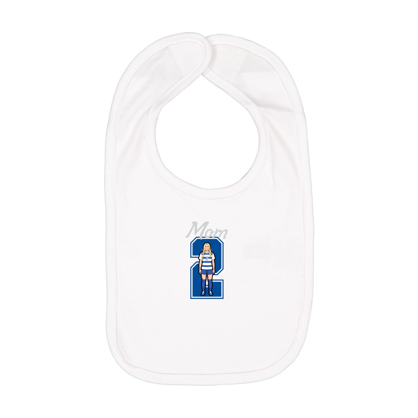 Infant Bib — Mothers Day Shirsey in White