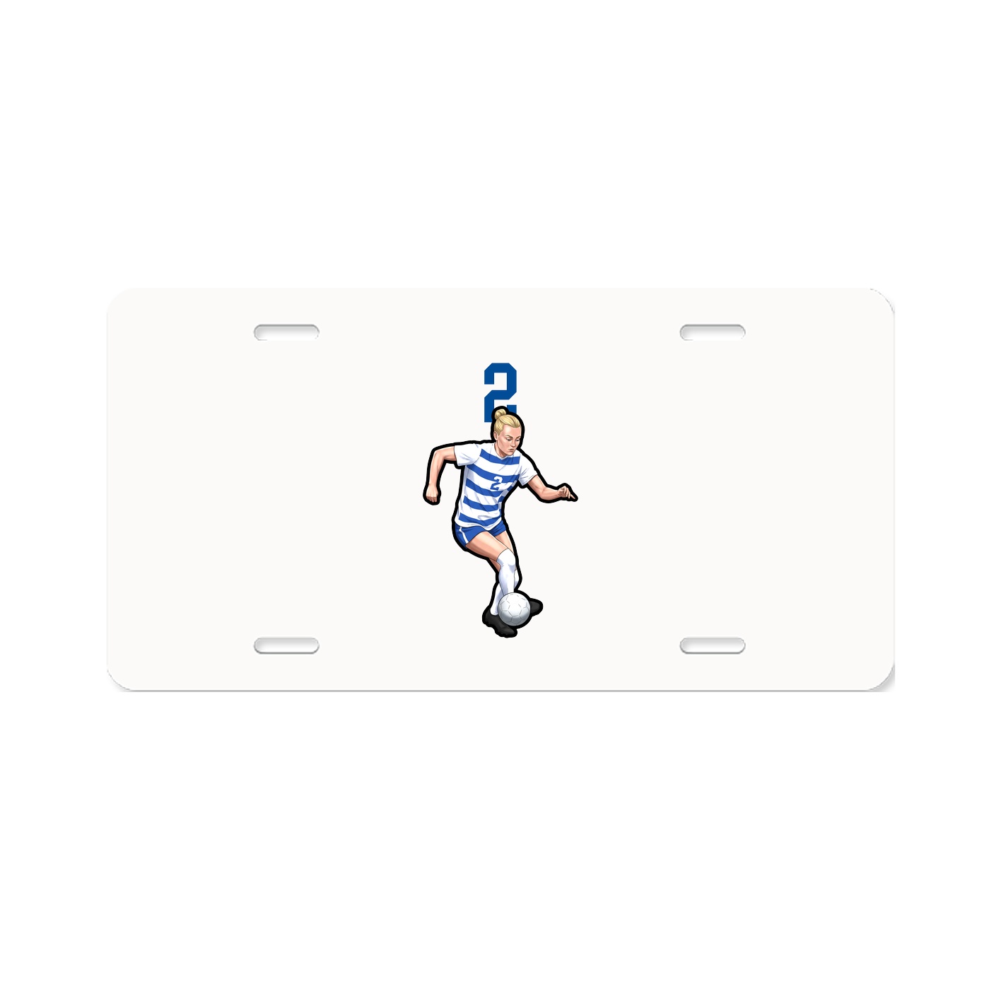License Plate — Number Top in Classic