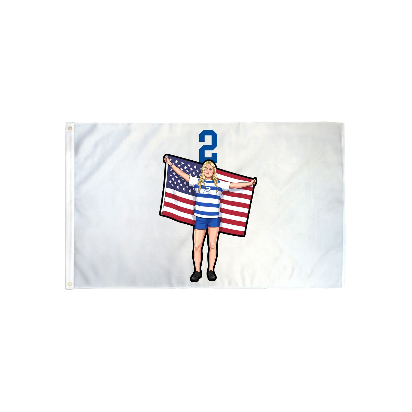 3x5 Flag — Number Top in Classic