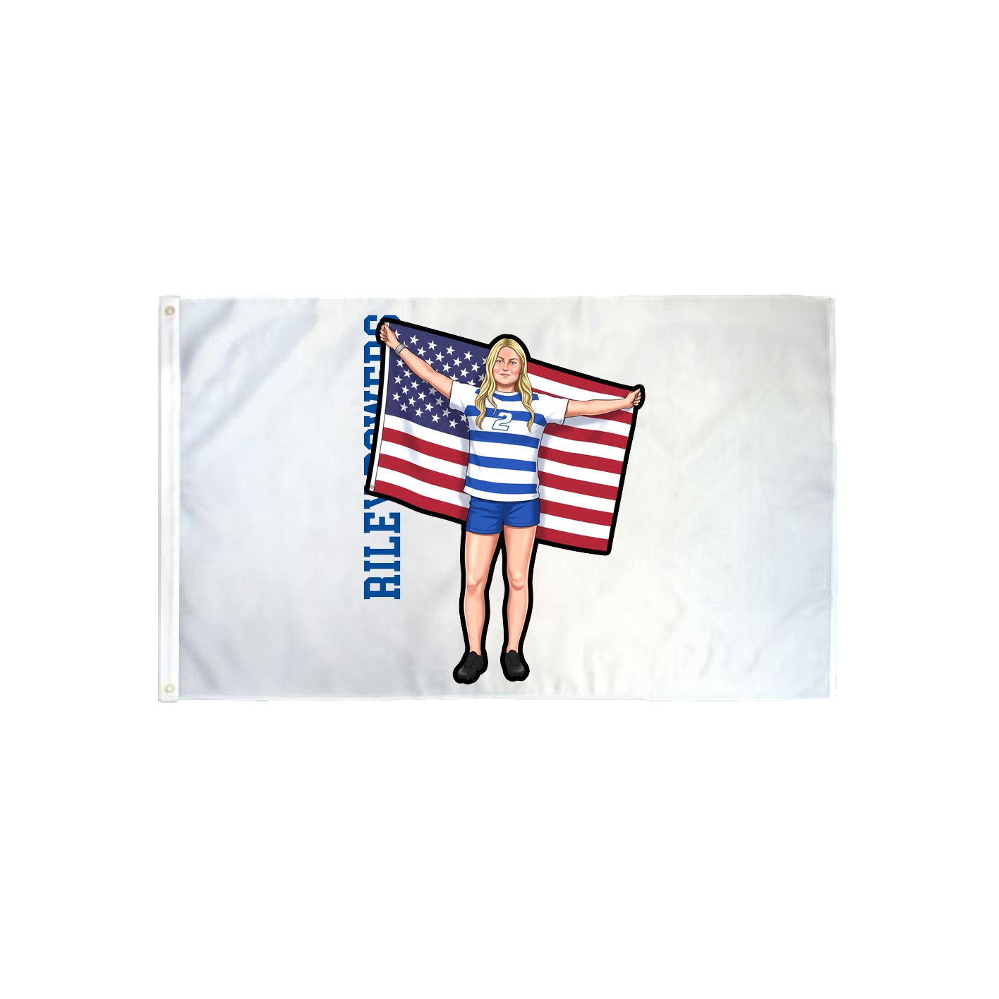 3x5 Flag — Name Vertical in Classic