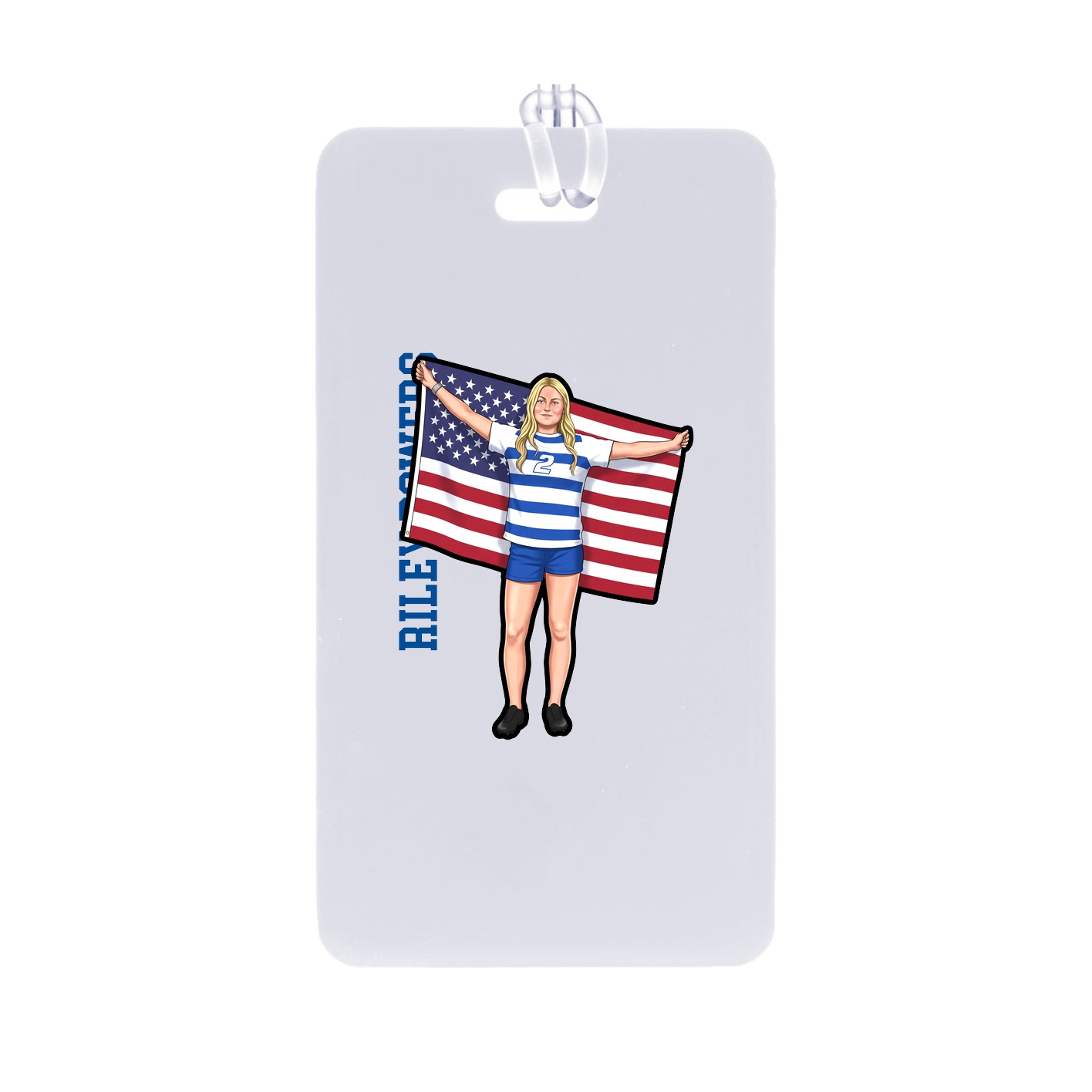 Bag Tag — Name Vertical in Classic