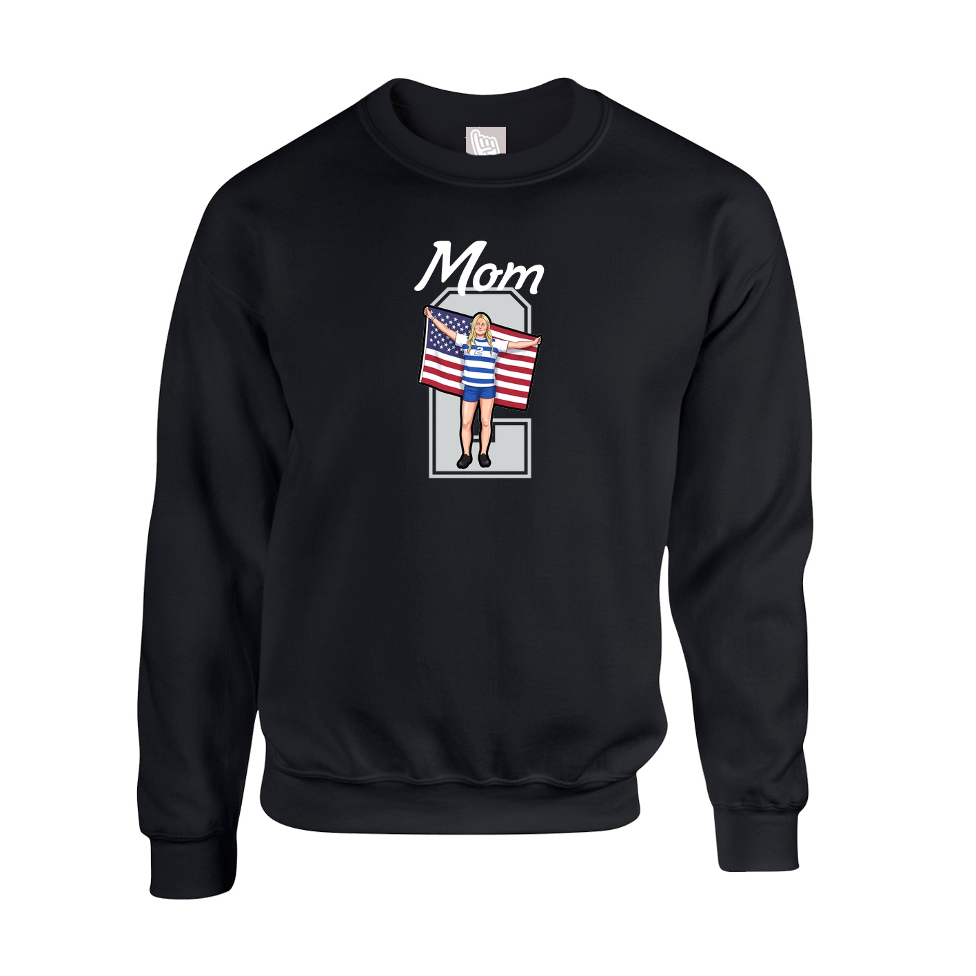 Fleece Crew — Mothers Day Shirsey in Black