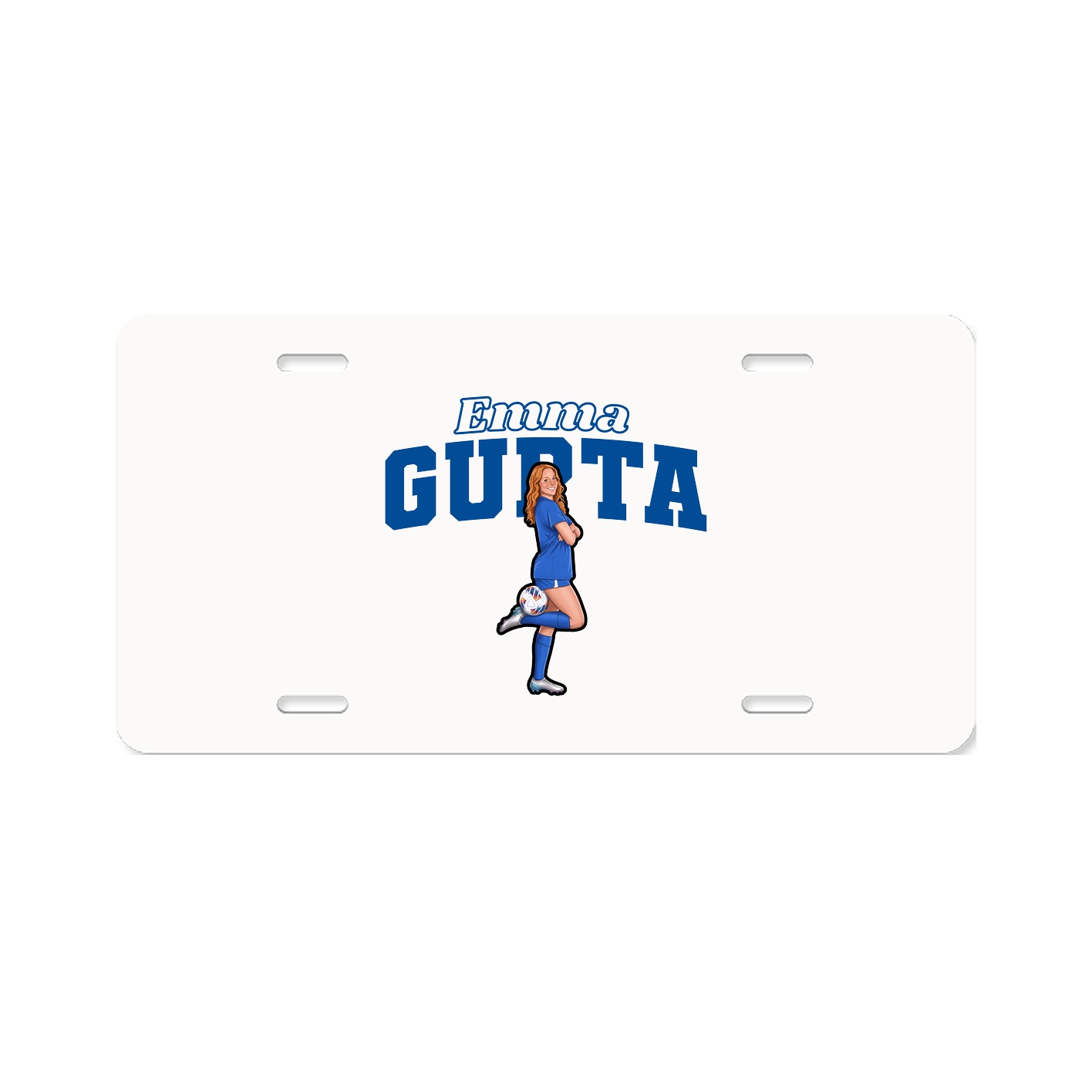 License Plate — Name Arch in Classic