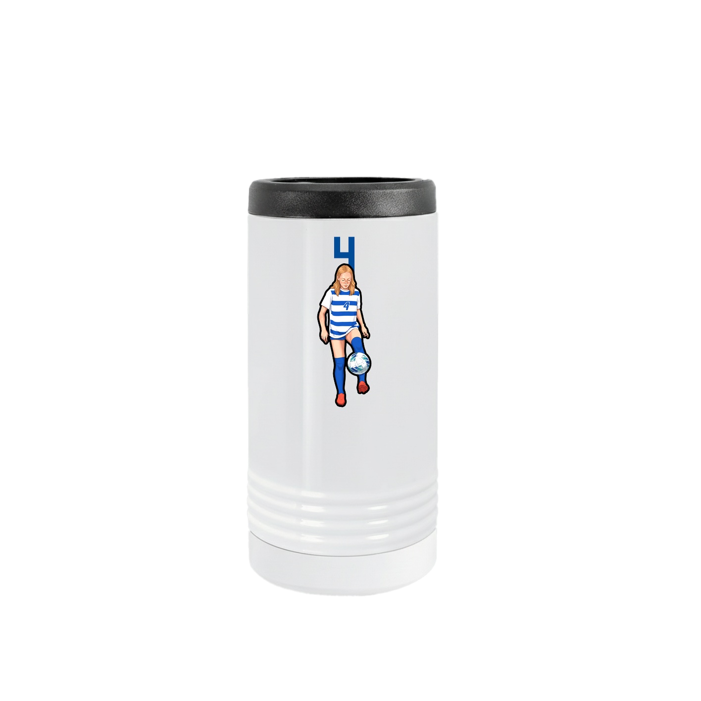 Slim Beverage Holder — Number Top in White