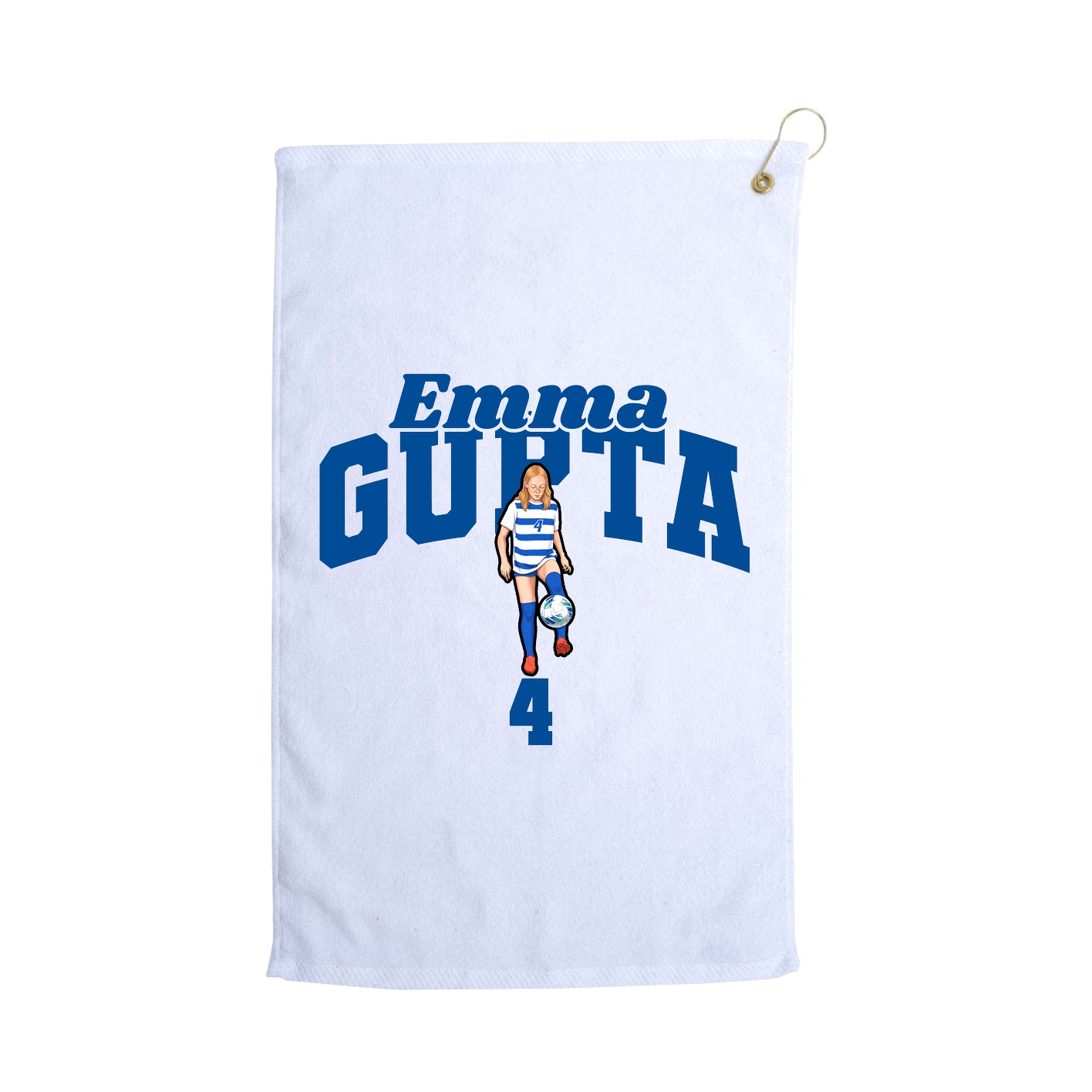 Golf Towel — Signature Arch in White