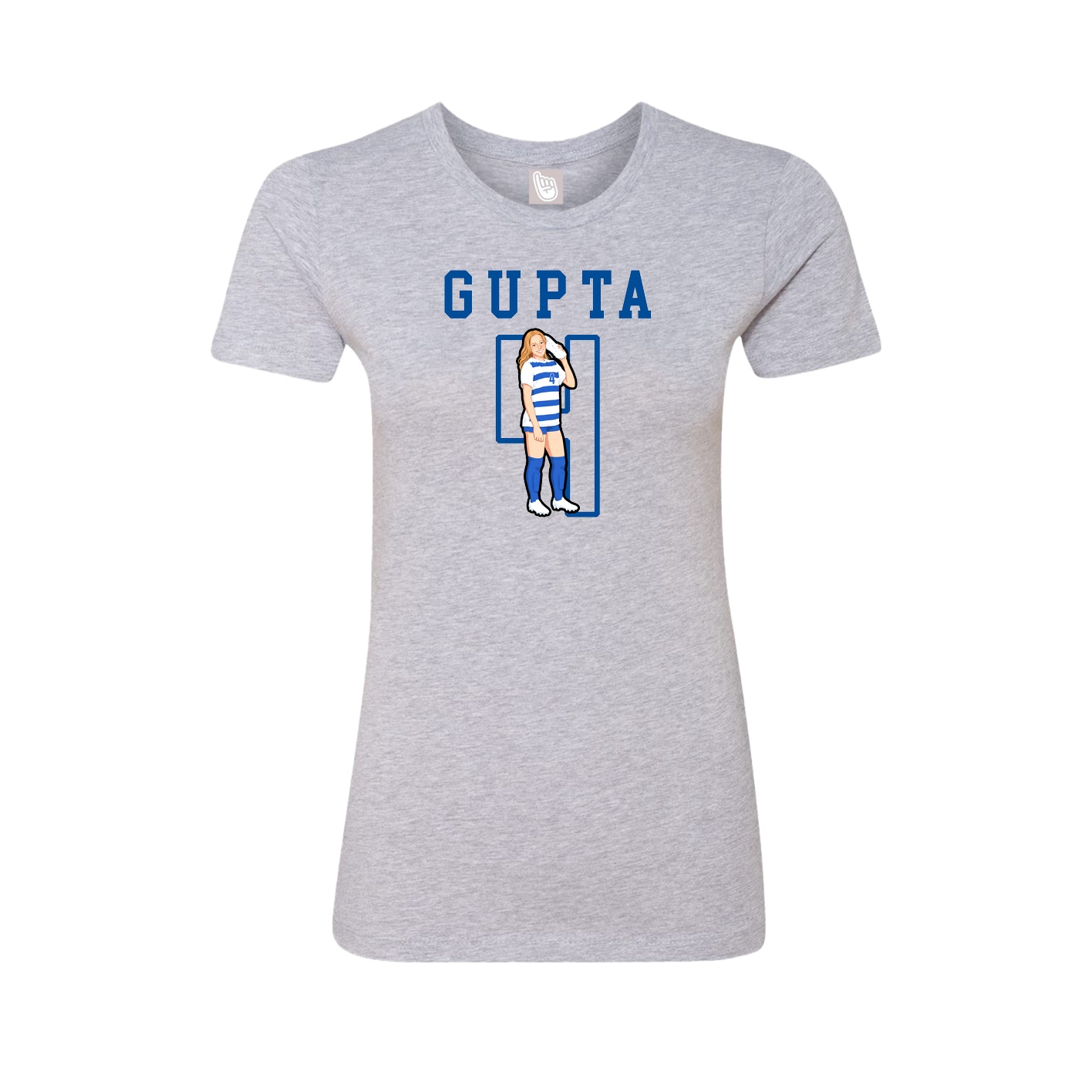 Fitted Women's Tee — Shirsey in Grey