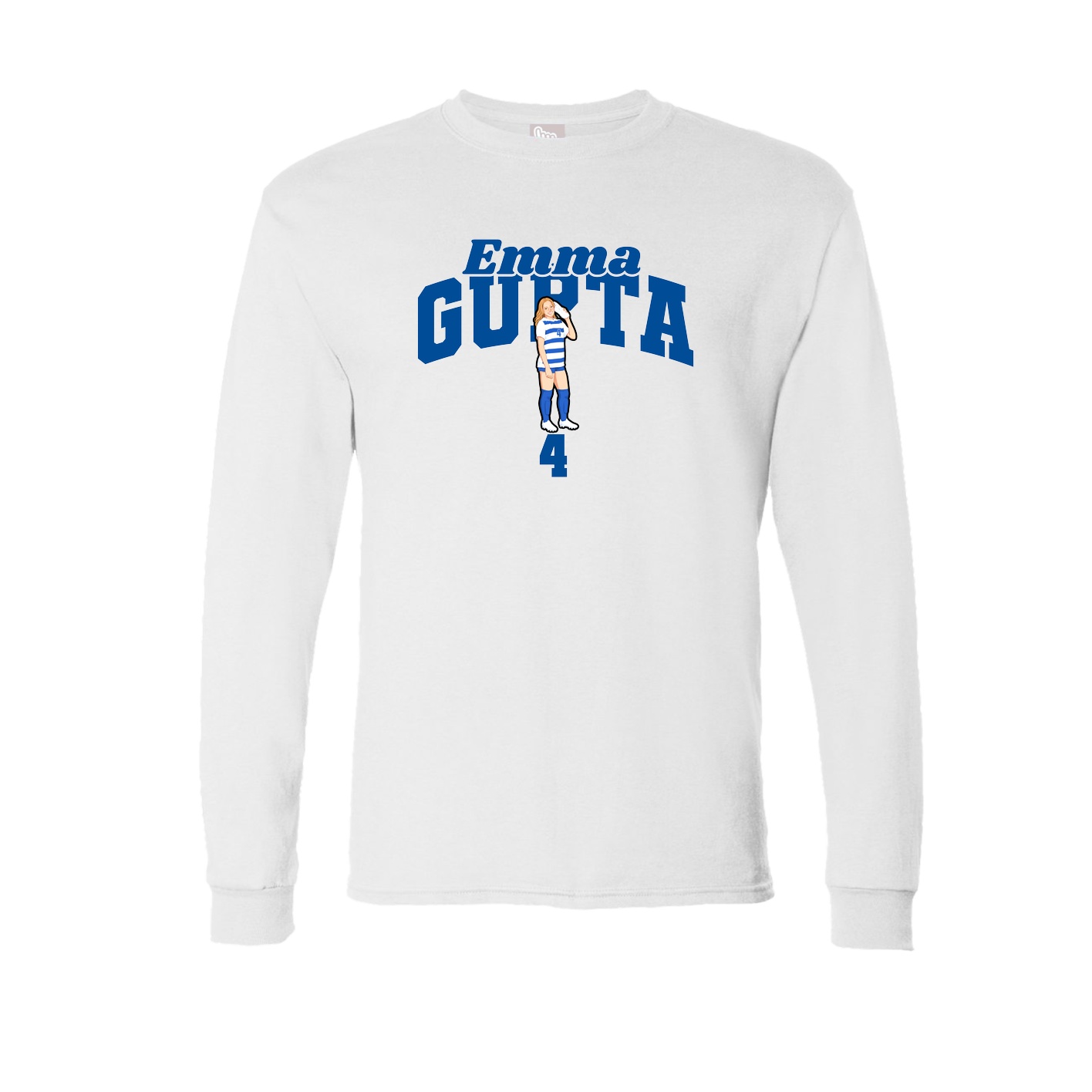 Long Sleeve Tee — Signature Arch in White
