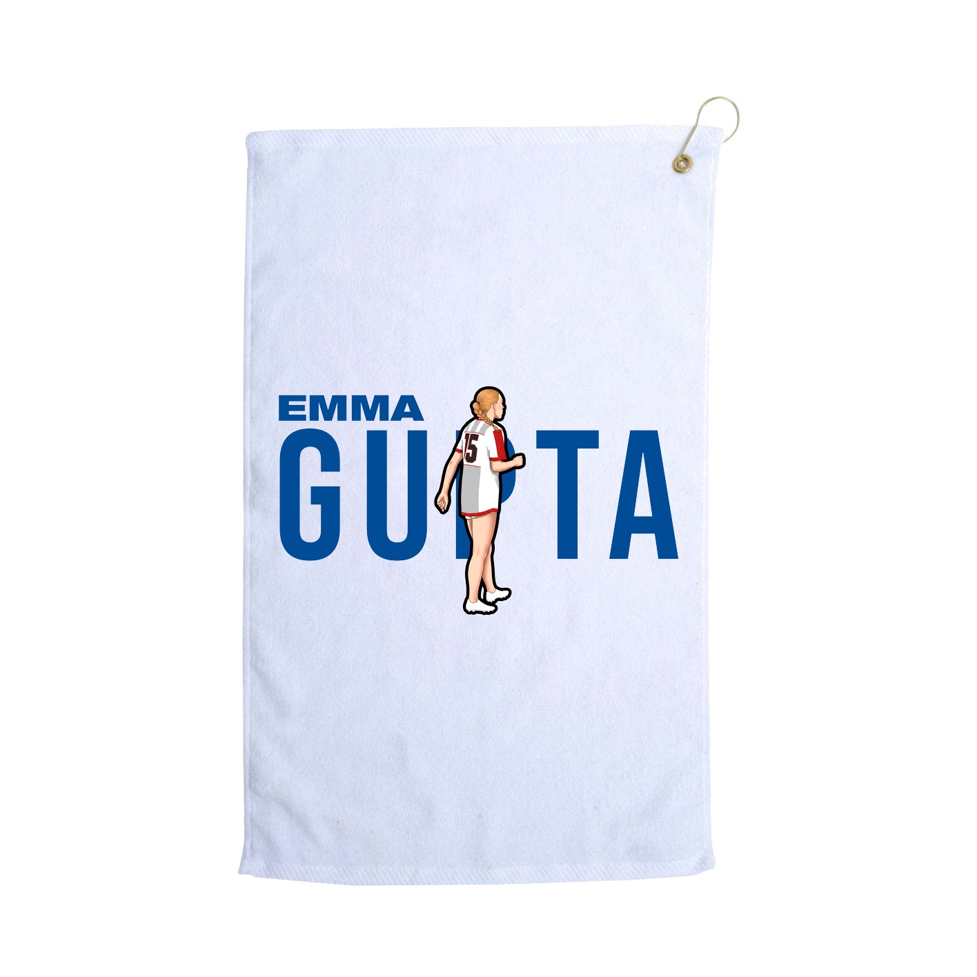 Golf Towel — Player Name in White