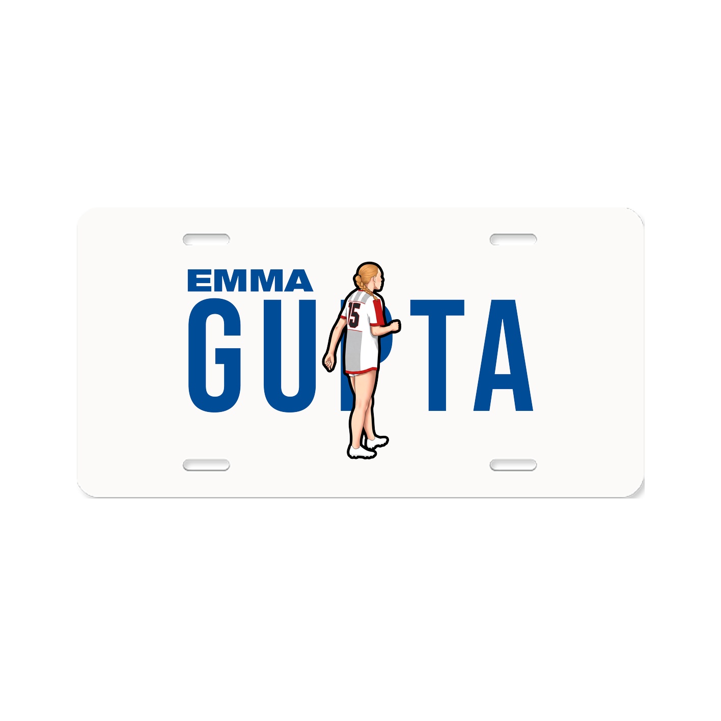 License Plate — Player Name in Classic