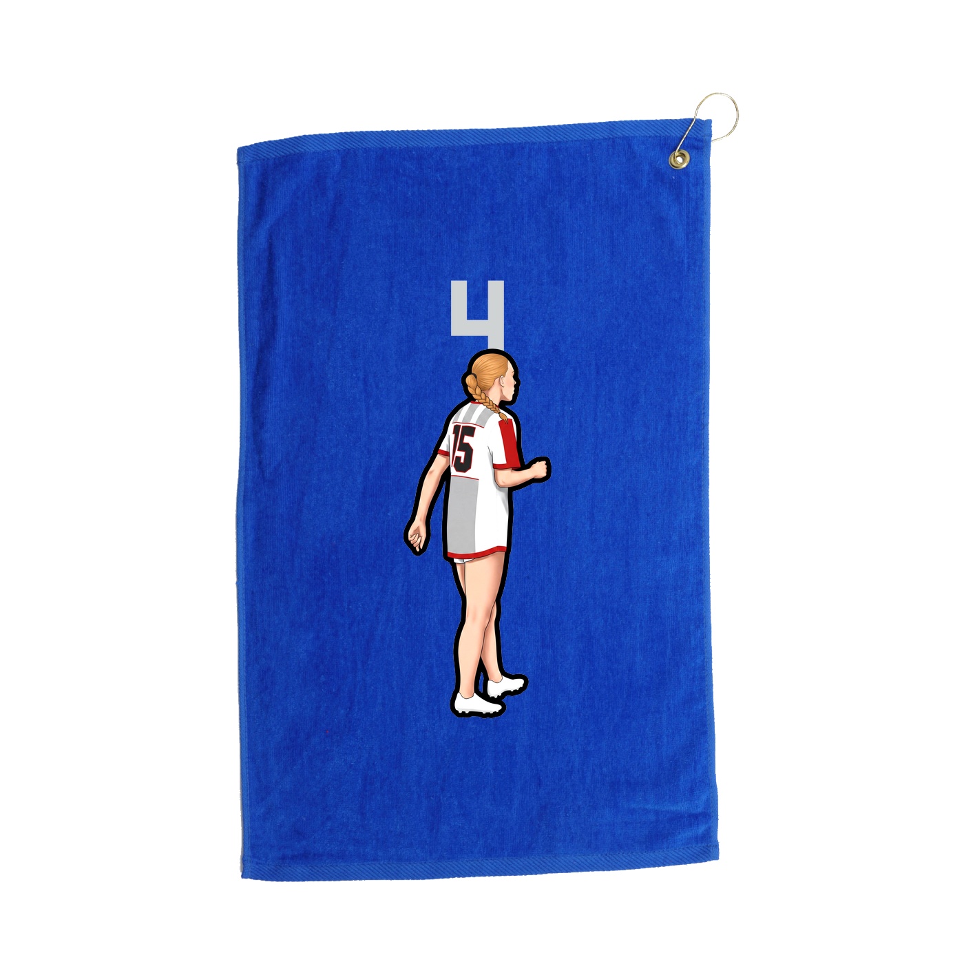 Golf Towel — Number Top in Royal