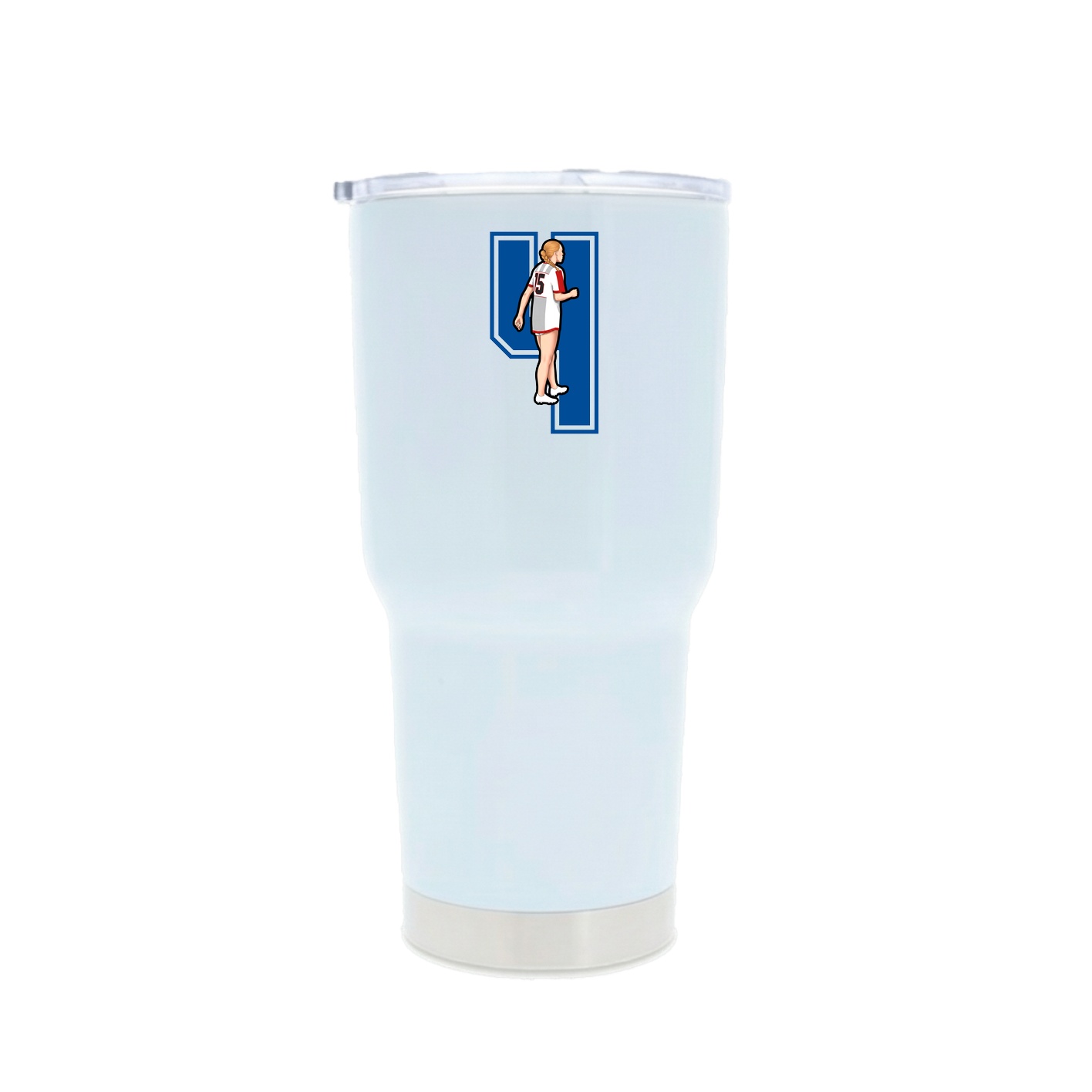 30oz Stainless Steel Tumbler — Number in White
