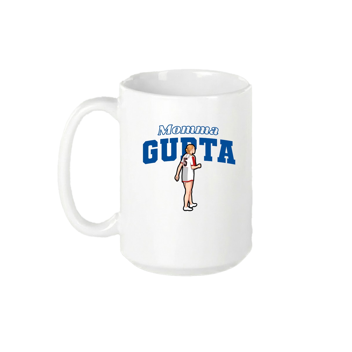 15oz Coffee Mug — Mothers Day Block in White