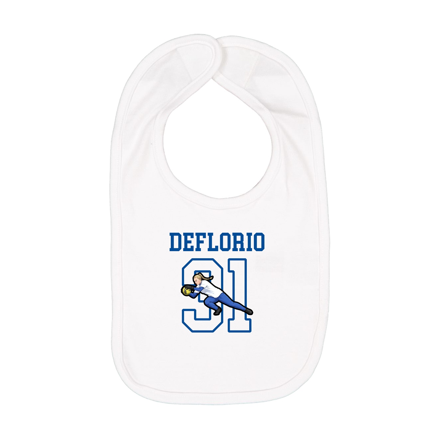 Infant Bib — Shirsey in White