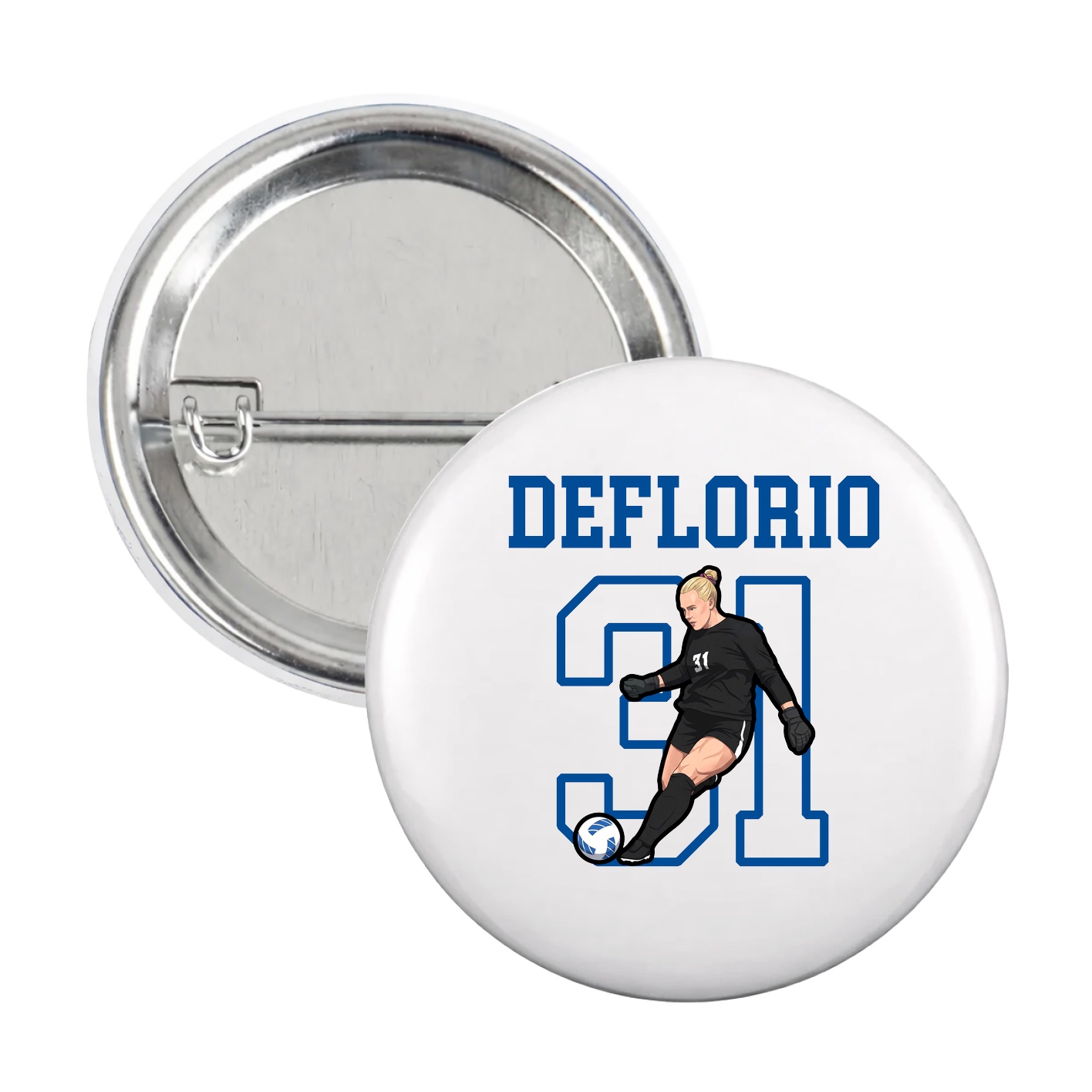 Game Day Button — Shirsey in White