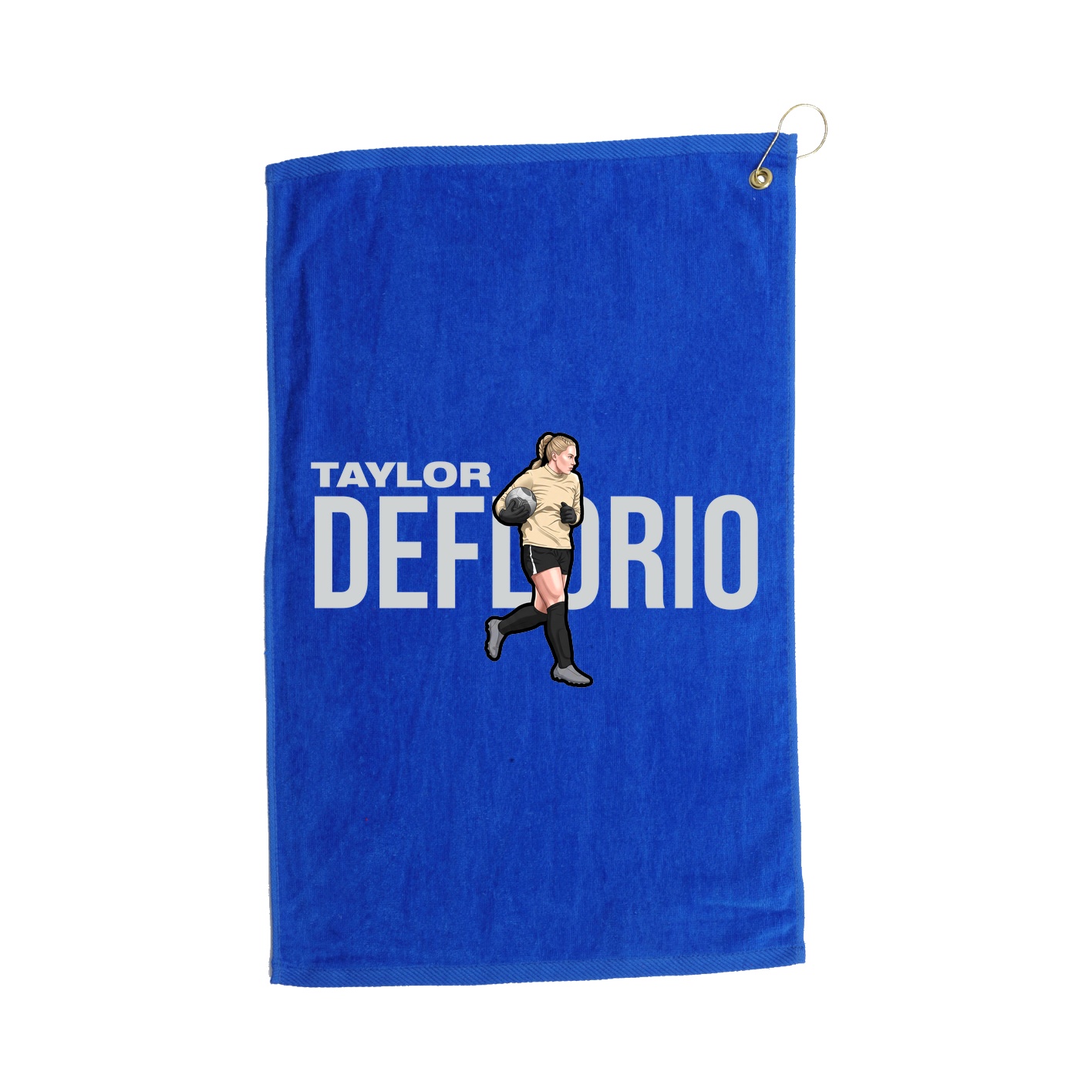 Golf Towel — Player Name in Royal